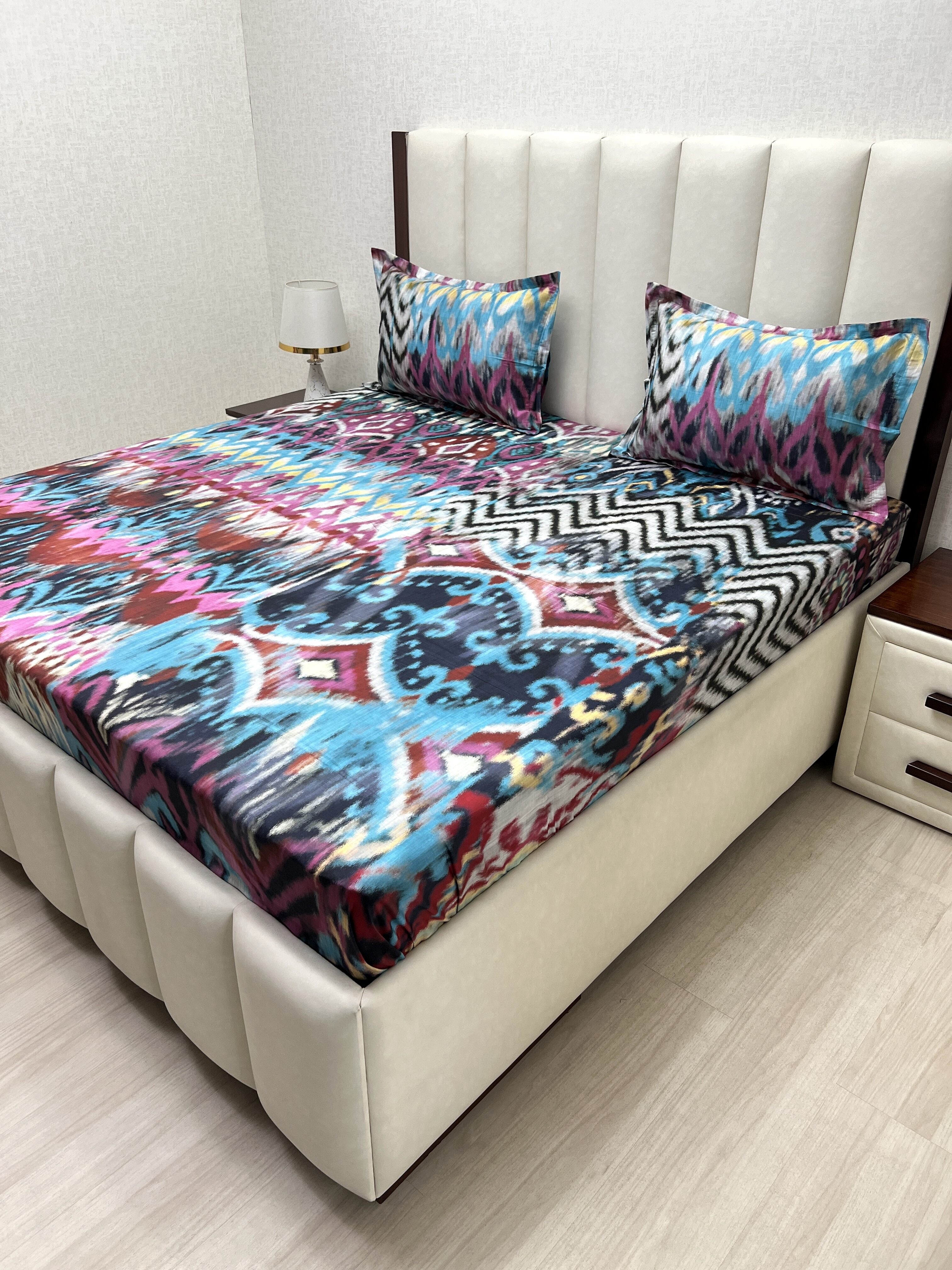 Pure Decor Pure Cotton King Size Double Bedsheet