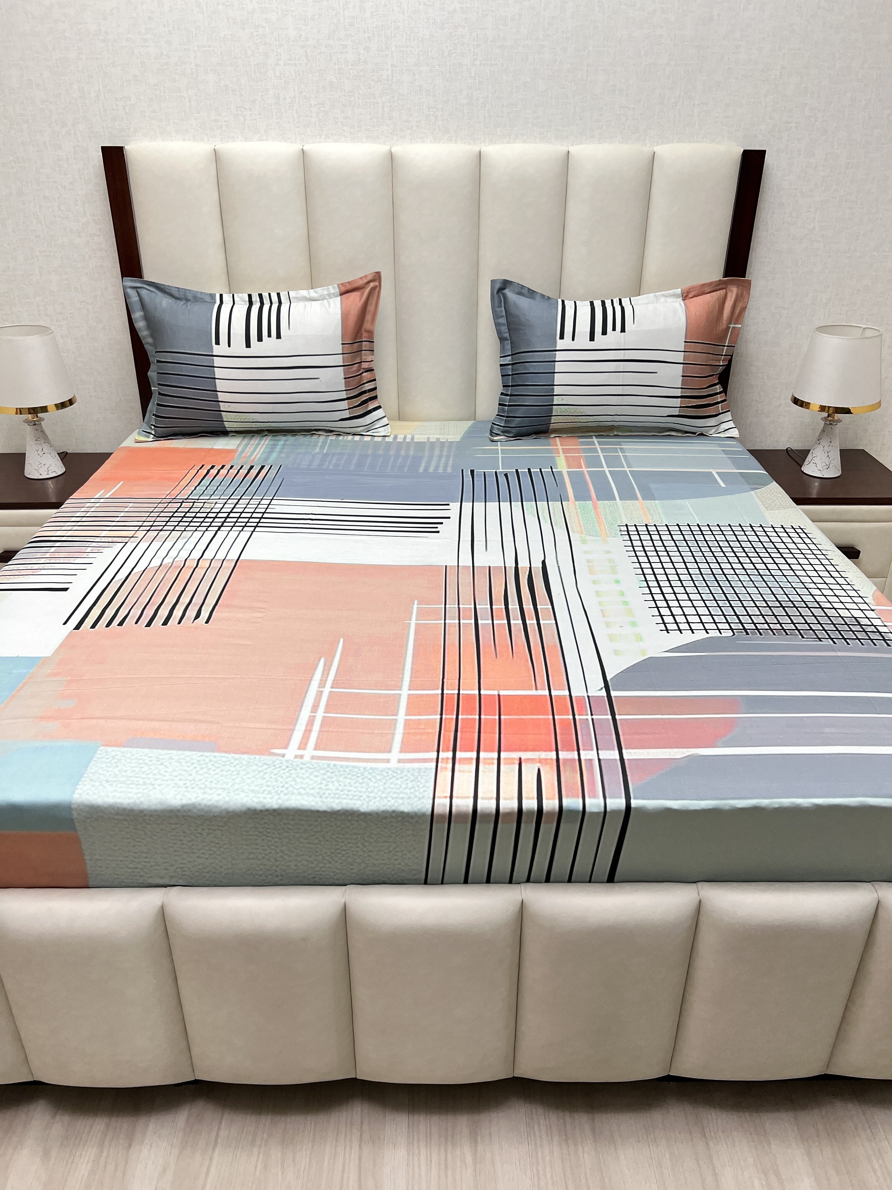 Pure Decor Pure Cotton King Size Double Bedsheet