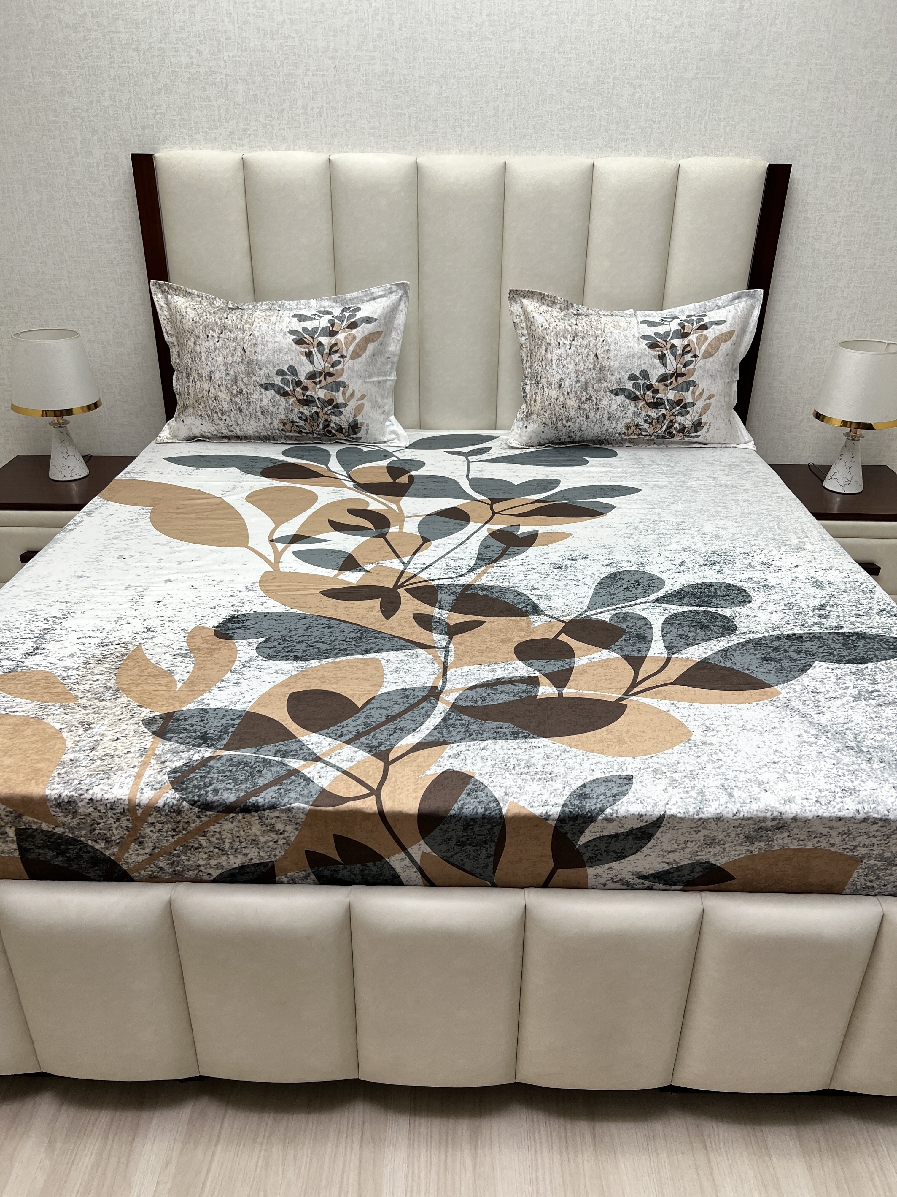 Pure Decor Pure Cotton King Size Double Bedsheet