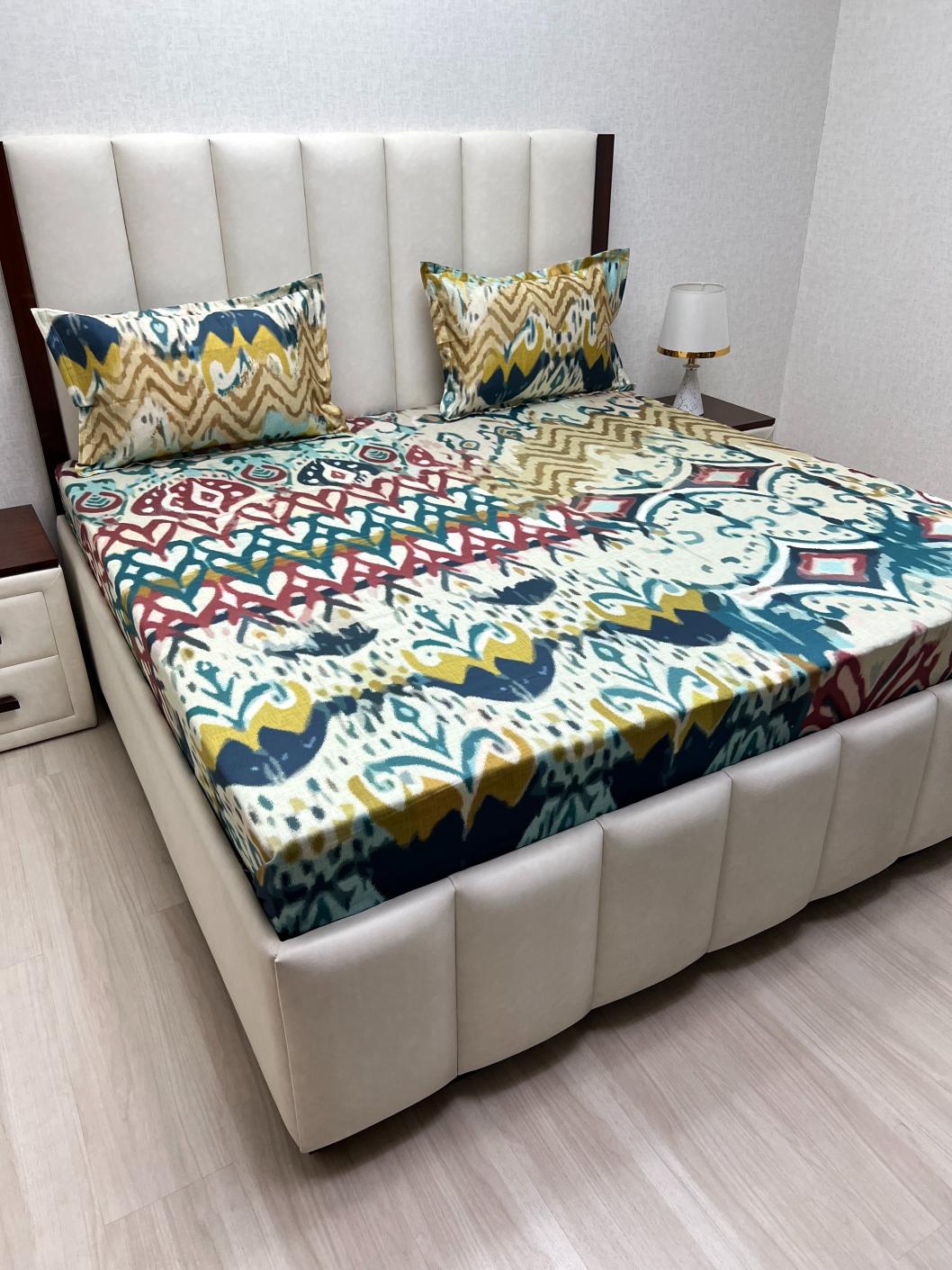 Pure Decor Pure Cotton King Size Double Bedsheet