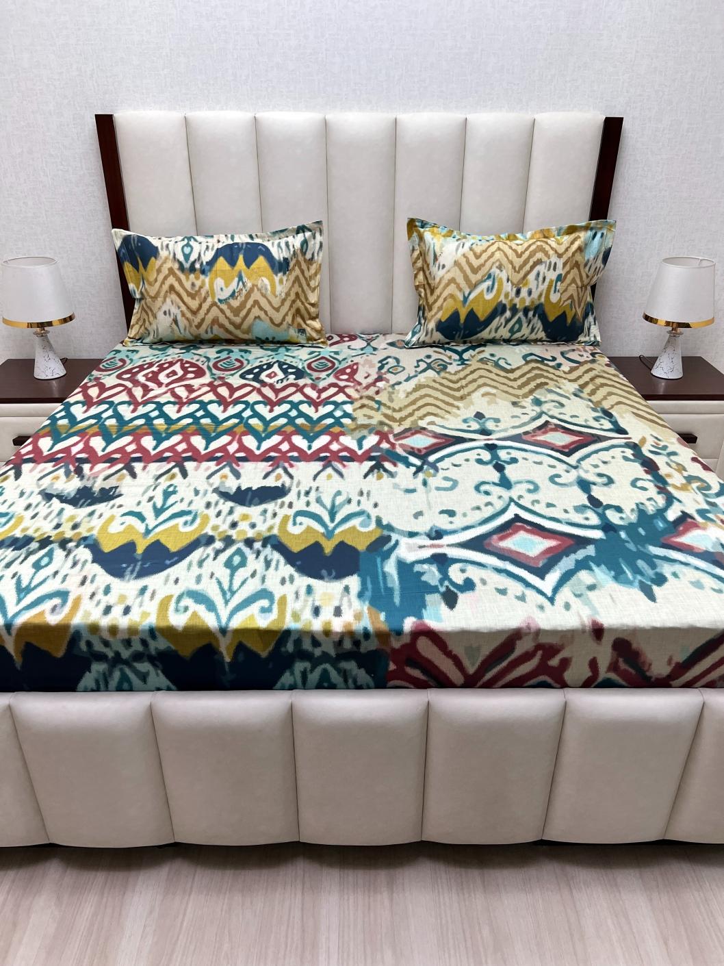 Pure Decor Pure Cotton King Size Double Bedsheet