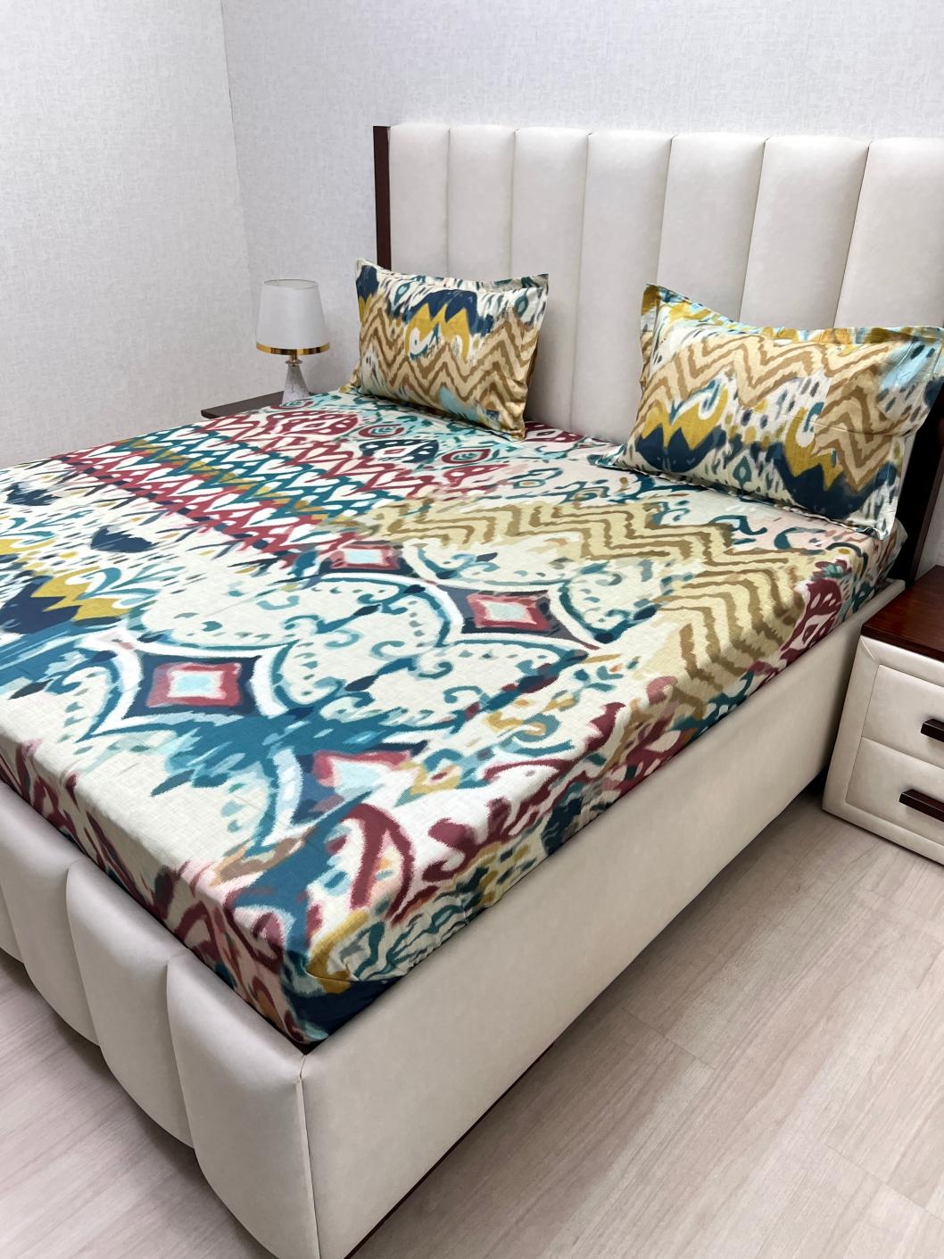 Pure Decor Pure Cotton King Size Double Bedsheet