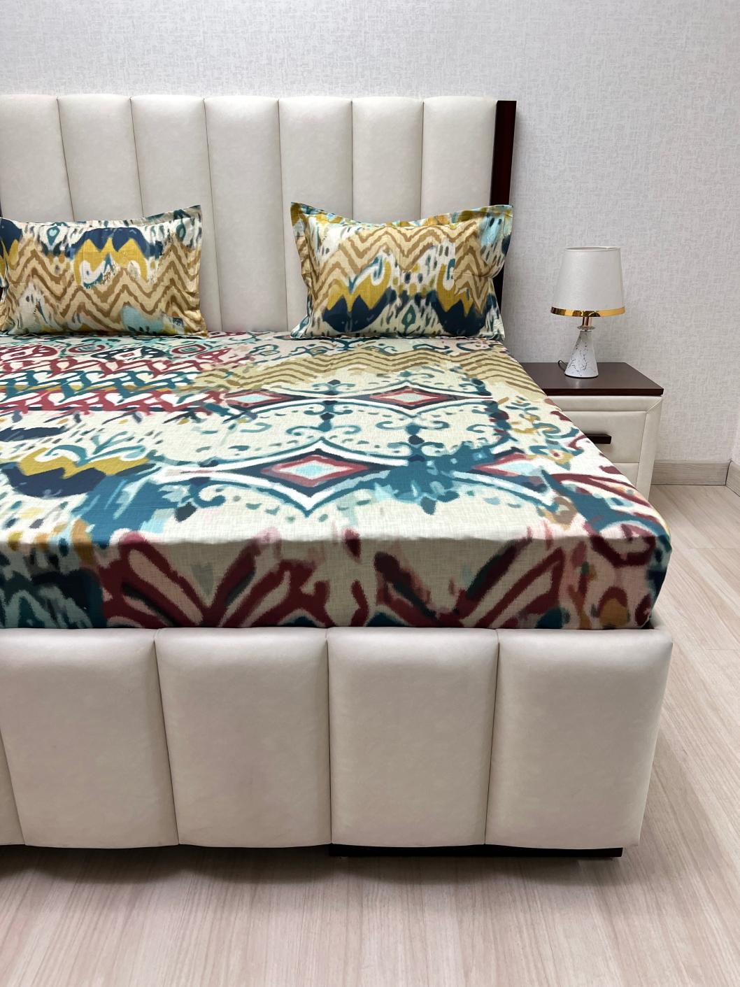 Pure Decor Pure Cotton King Size Double Bedsheet