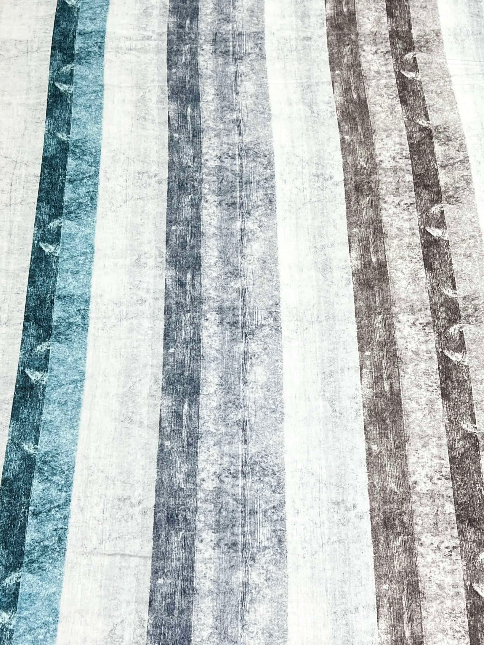 A-4463 - Pure Cotton 300 TC King Size Digital Print Double Bedsheet (274X274) with Two Pillow Covers (50X76)
