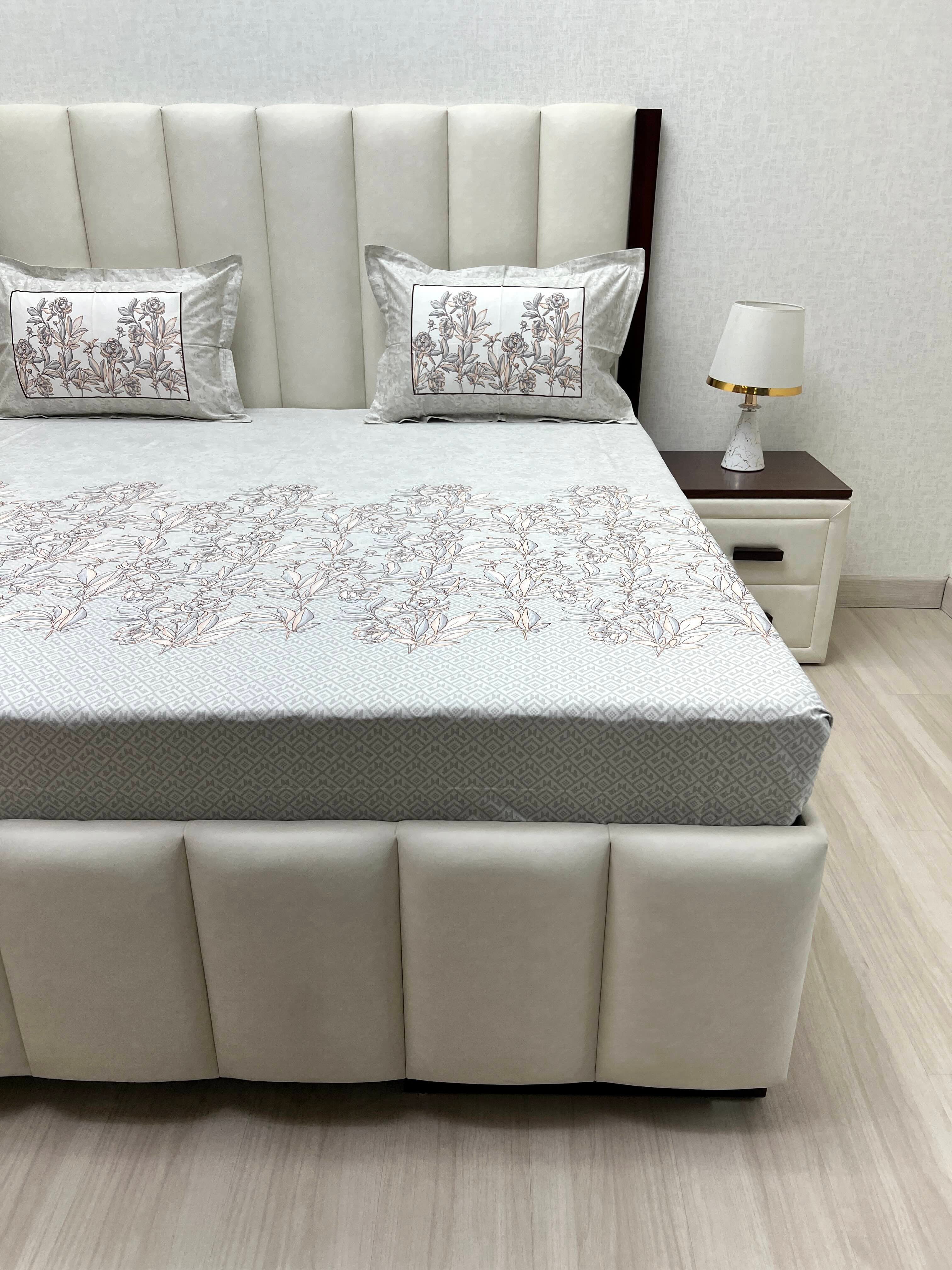 Pure Decor Pure Cotton King Size Double Bedsheet