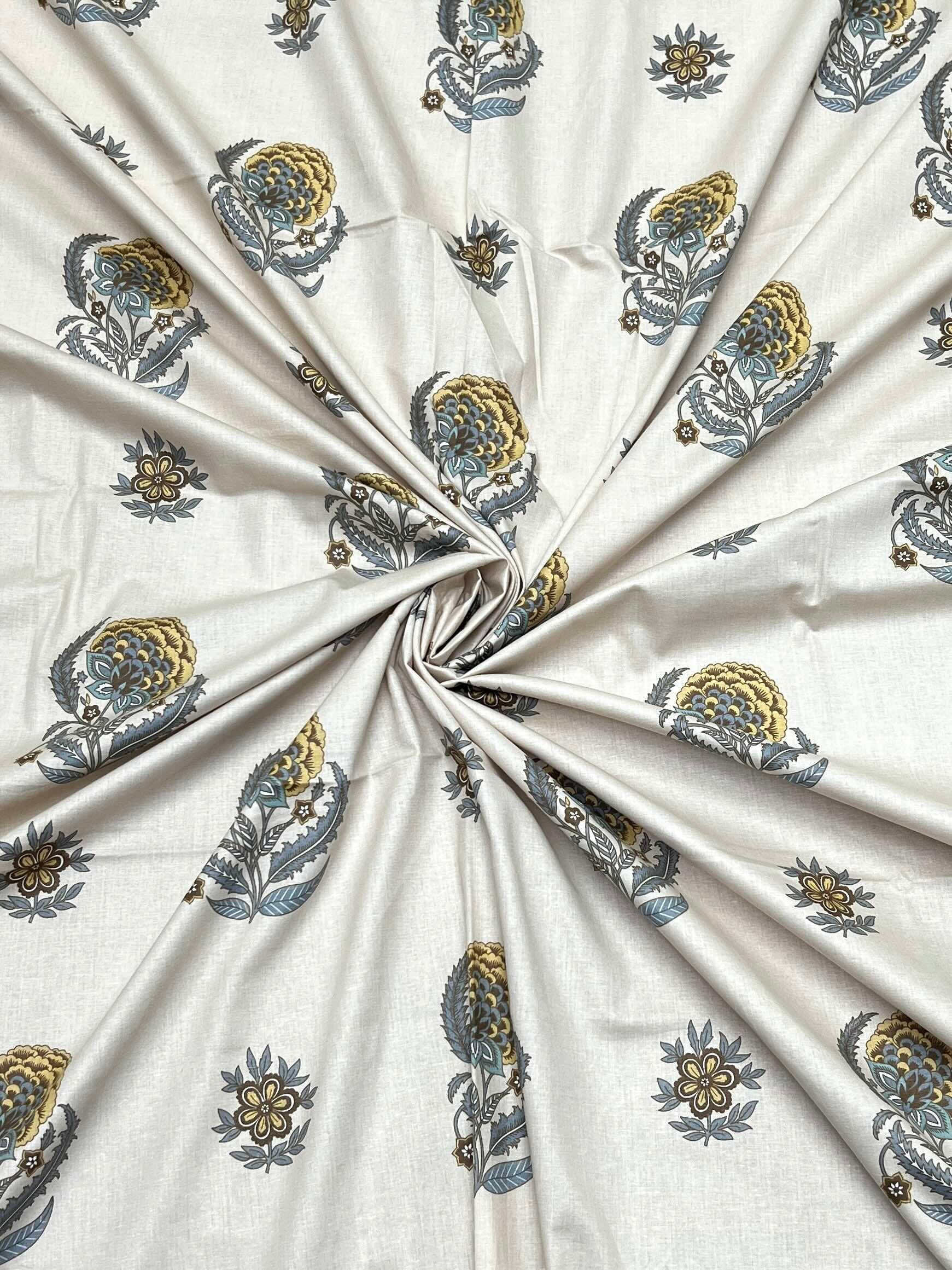 A-4469 - Pure Cotton 250 TC Queen Size Double Bedsheet (228X254) with Two Pillow Covers (43X68)