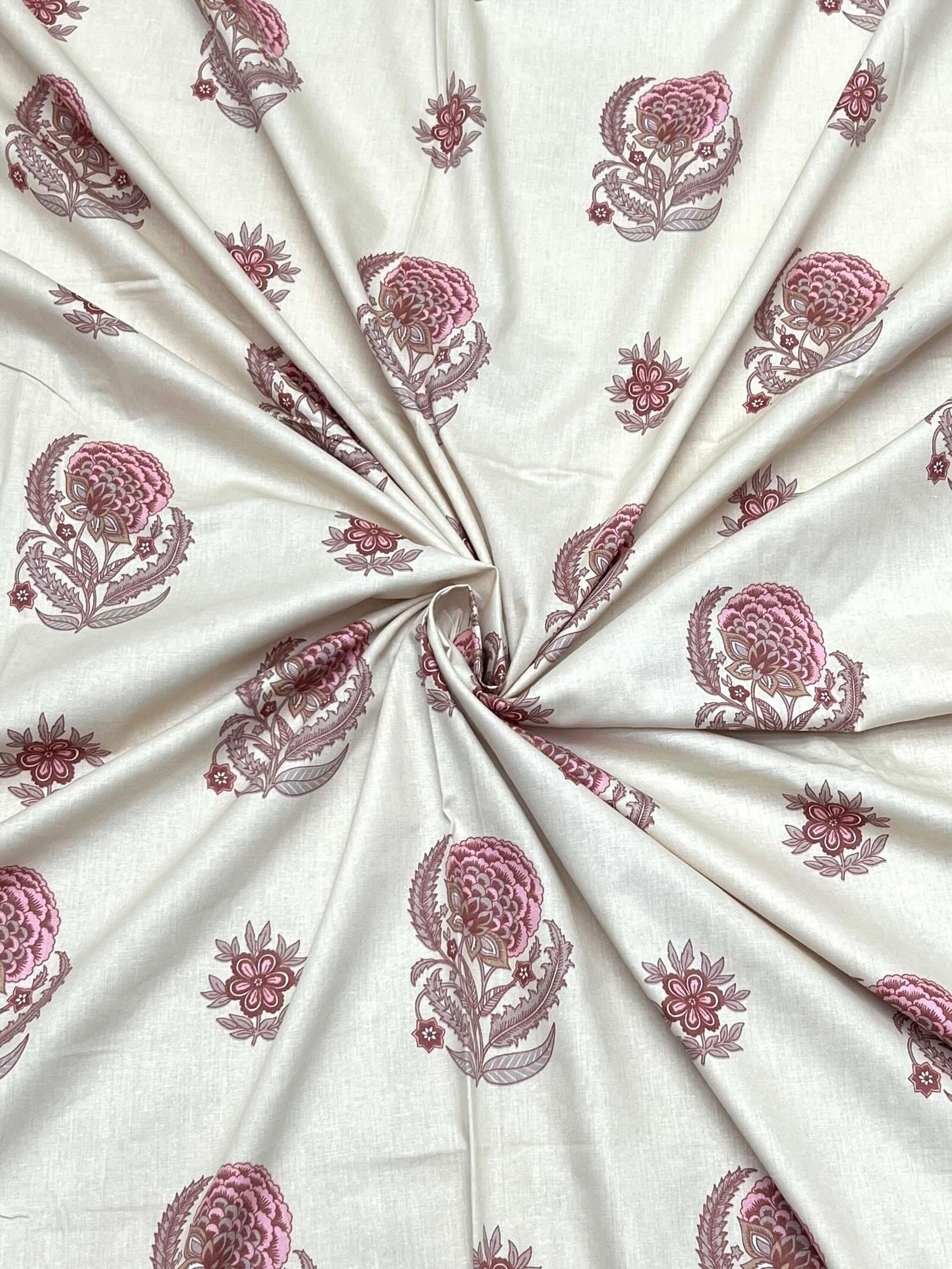 A-4470 - Pure Cotton 250 TC Queen Size Double Bedsheet (228X254) with Two Pillow Covers (43X68)