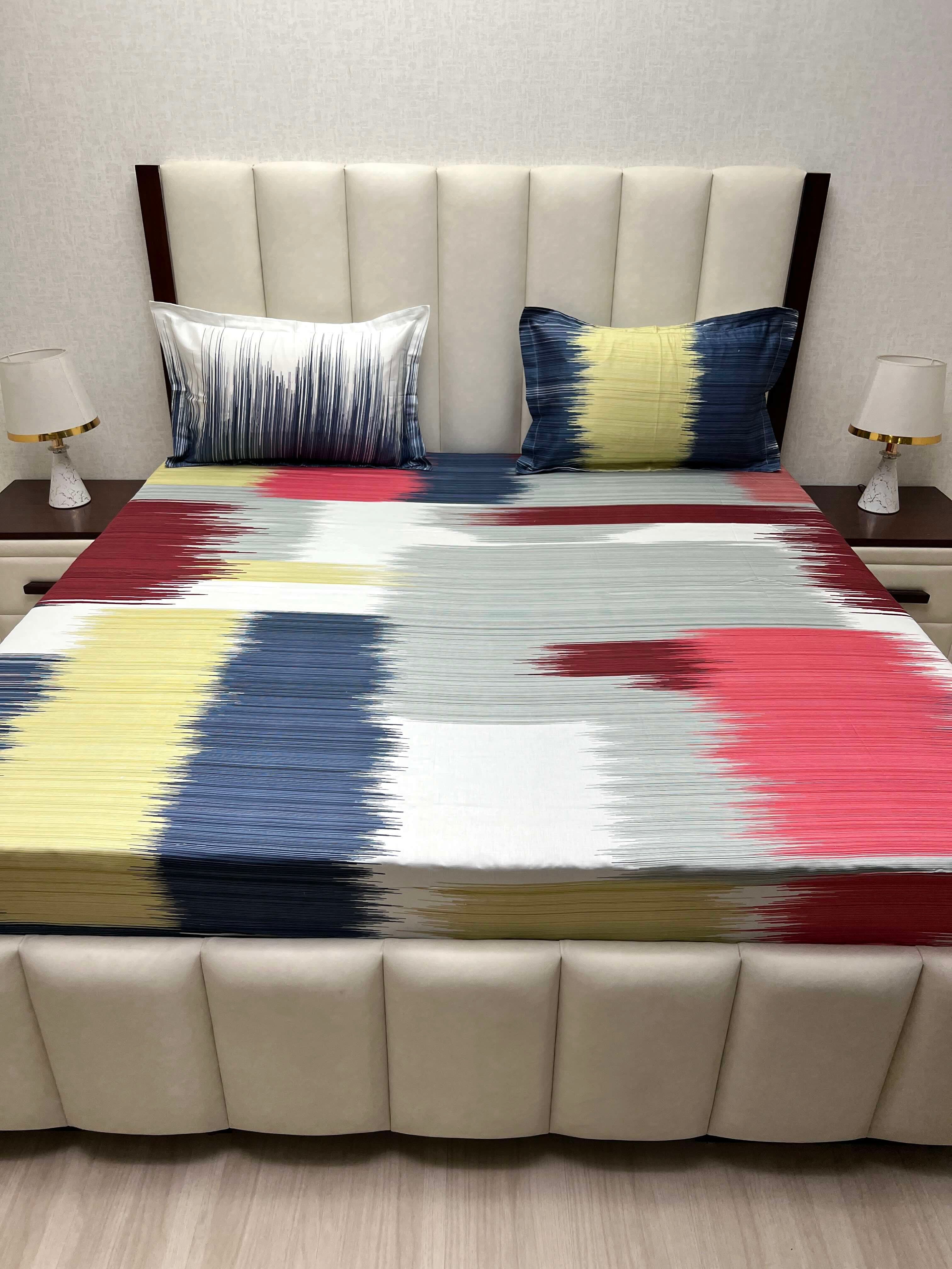 Pure Decor Pure Cotton King Size Double Bedsheet