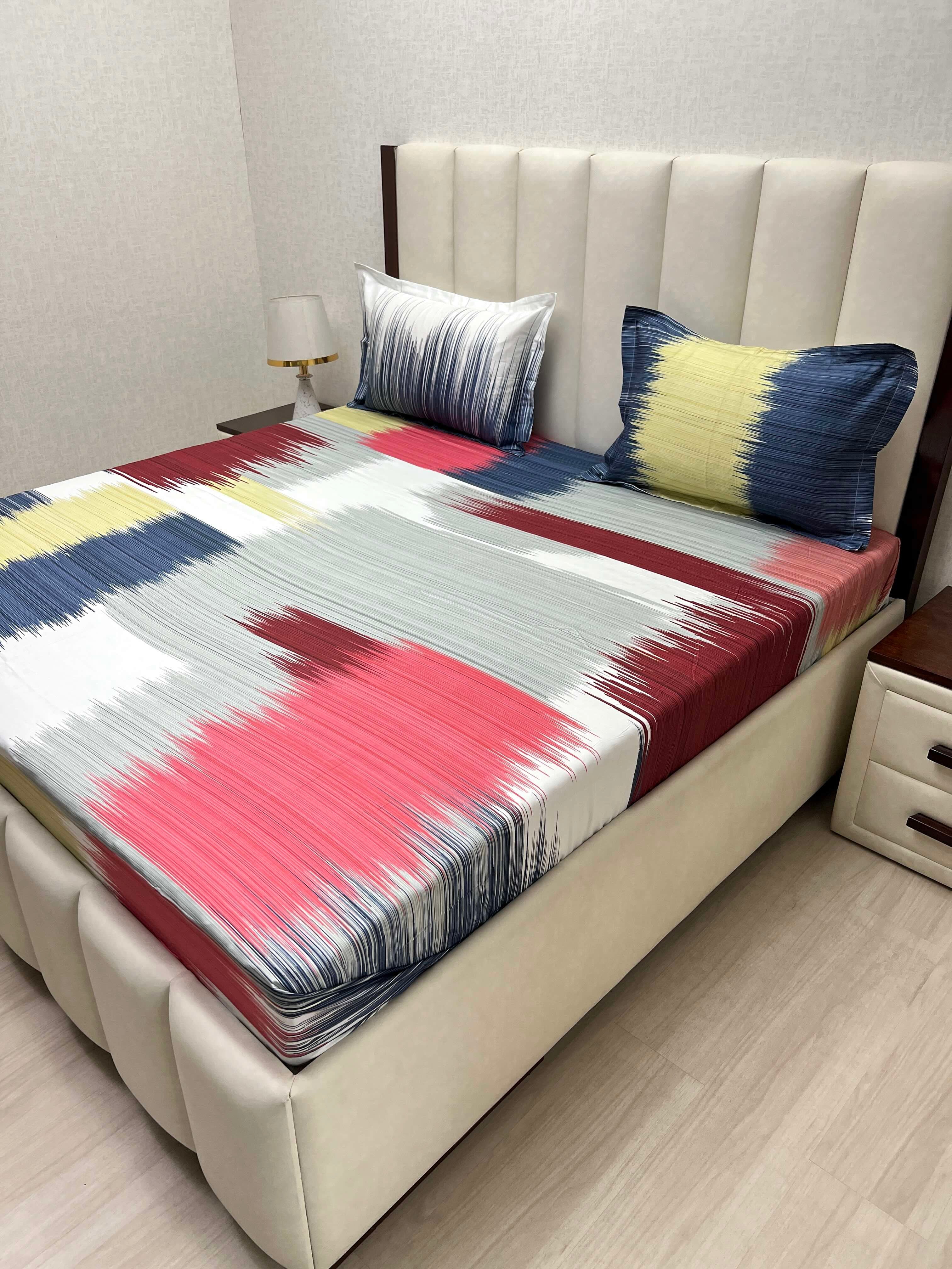 Pure Decor Pure Cotton King Size Double Bedsheet