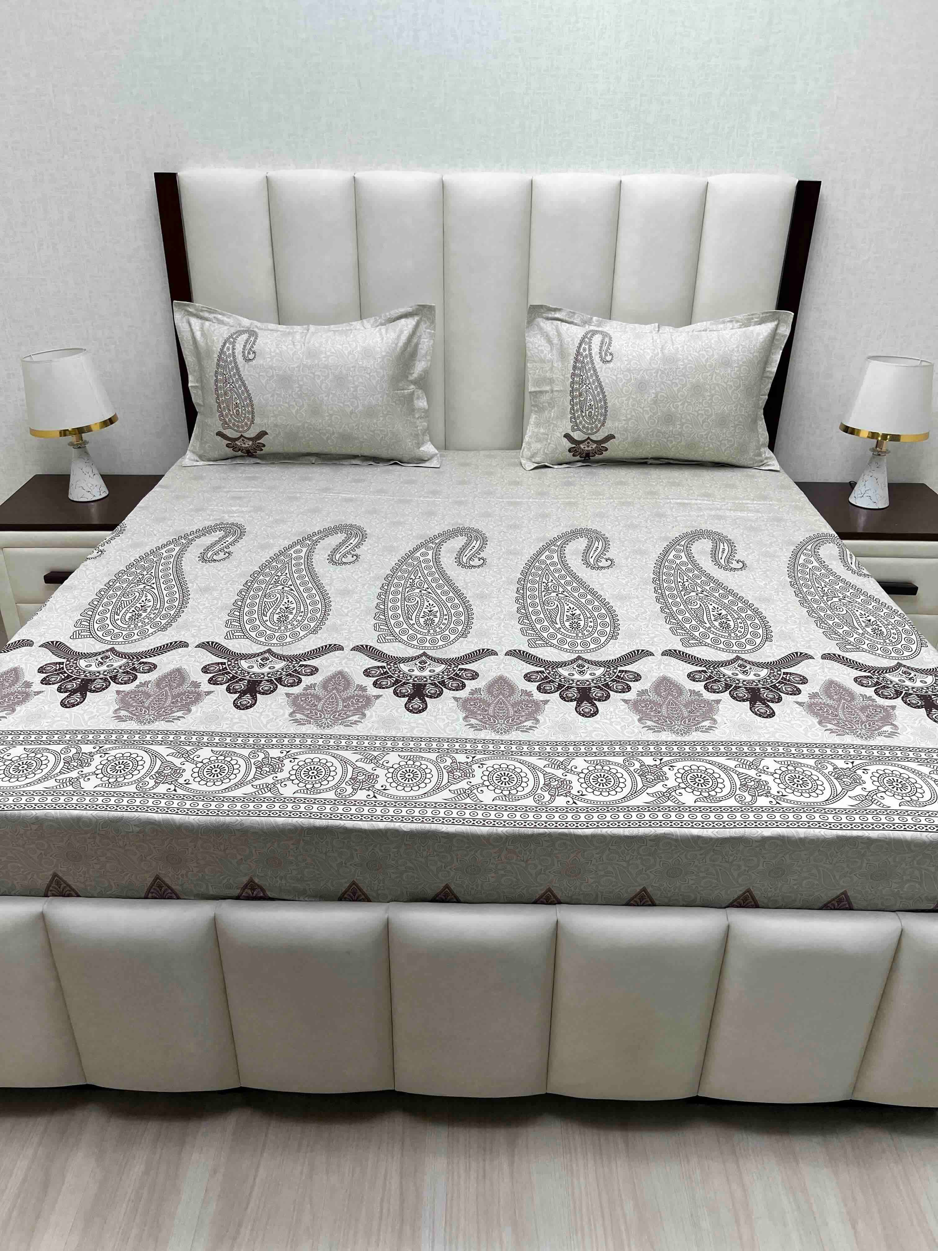 Pure Decor Pure Cotton King Size Double Bedsheet