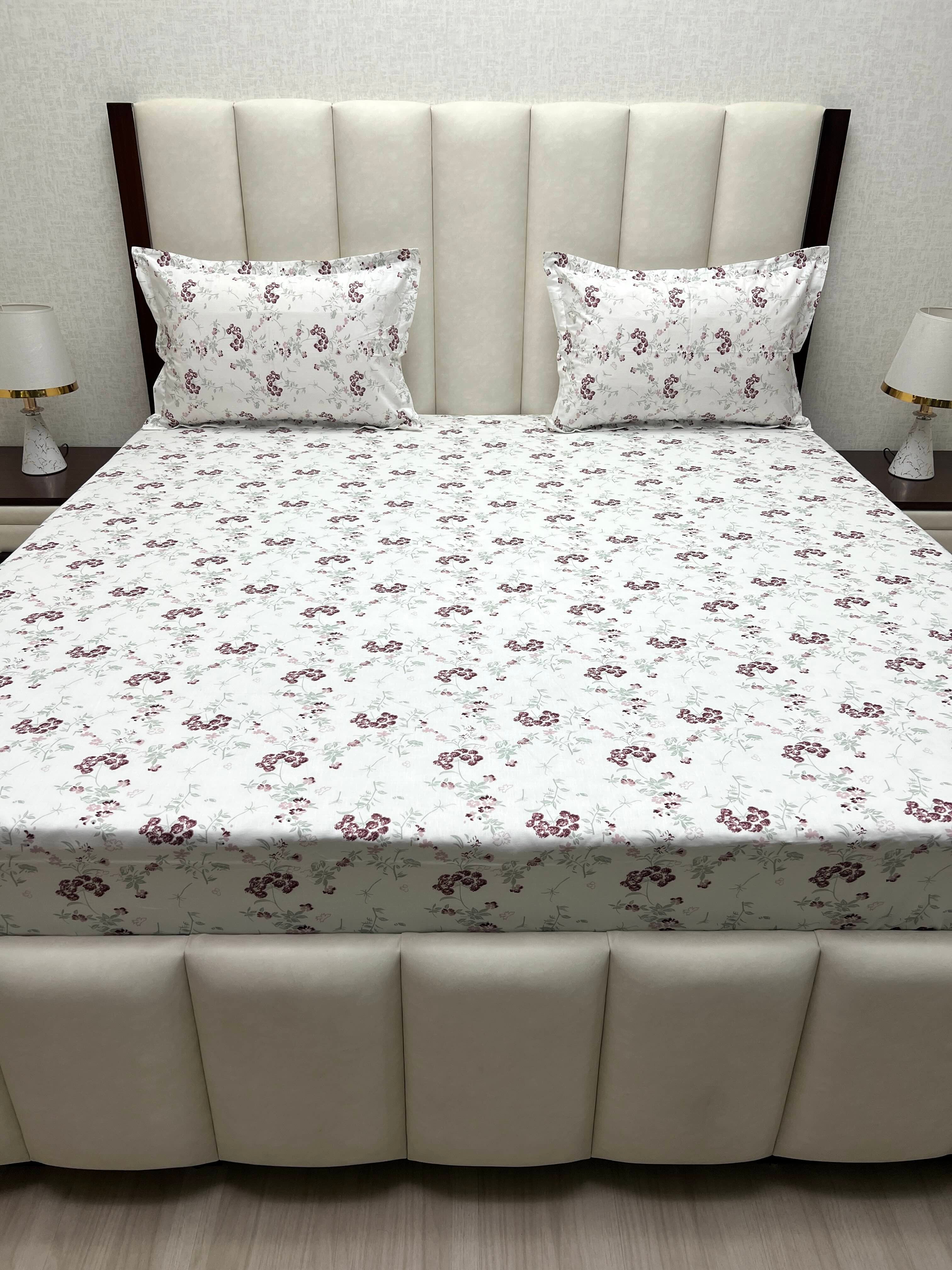 Pure Decor Pure Cotton King Size Double Bedsheet