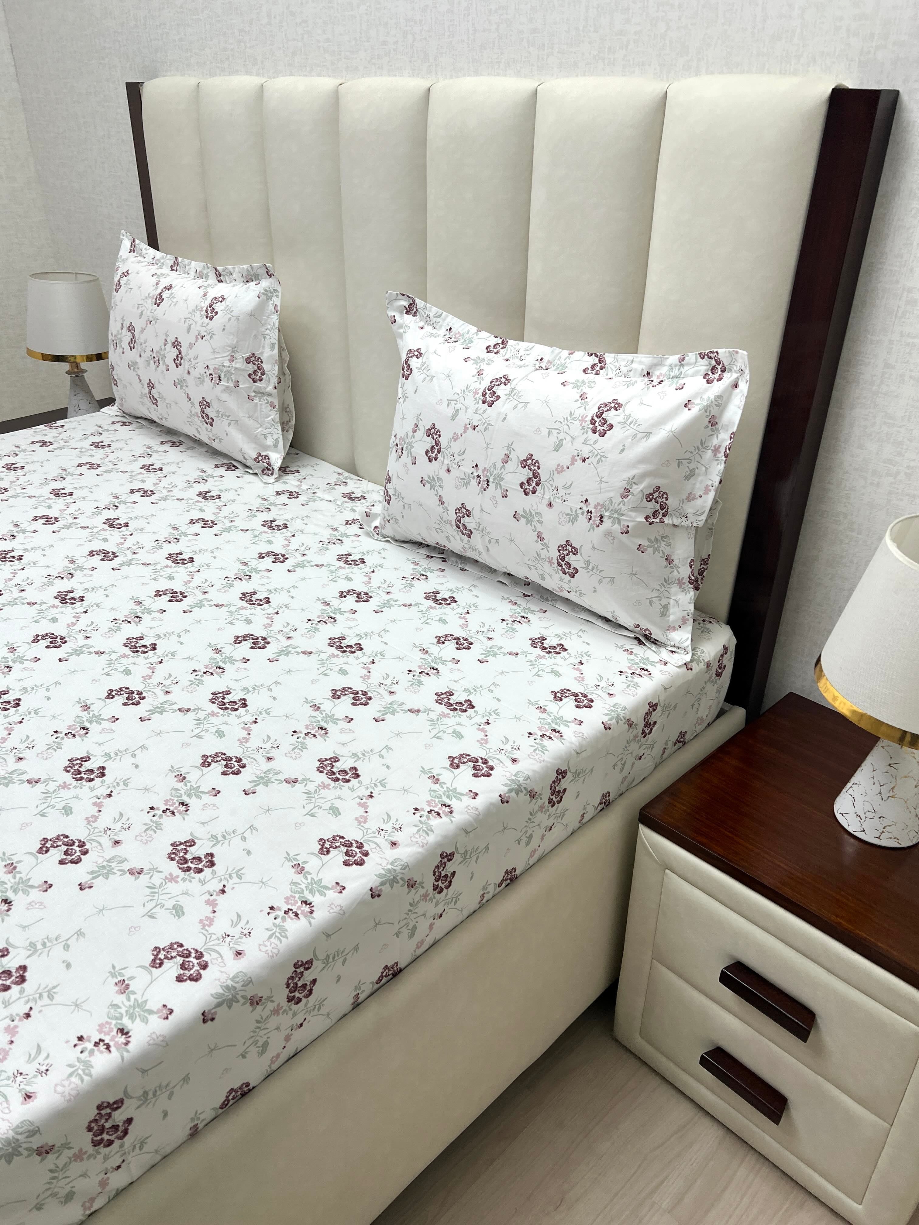 Pure Decor Pure Cotton King Size Double Bedsheet