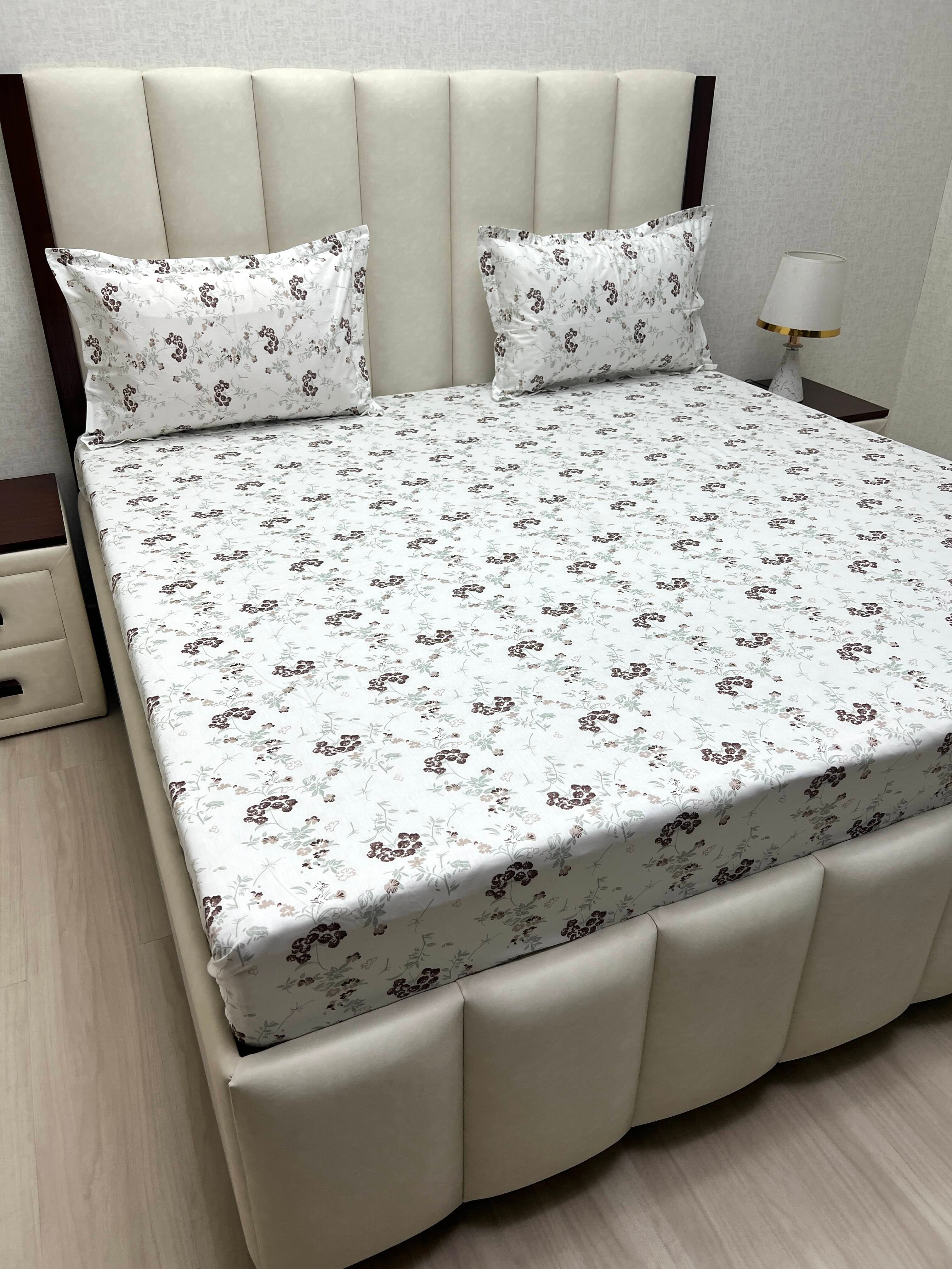Pure Decor Pure Cotton King Size Double Bedsheet