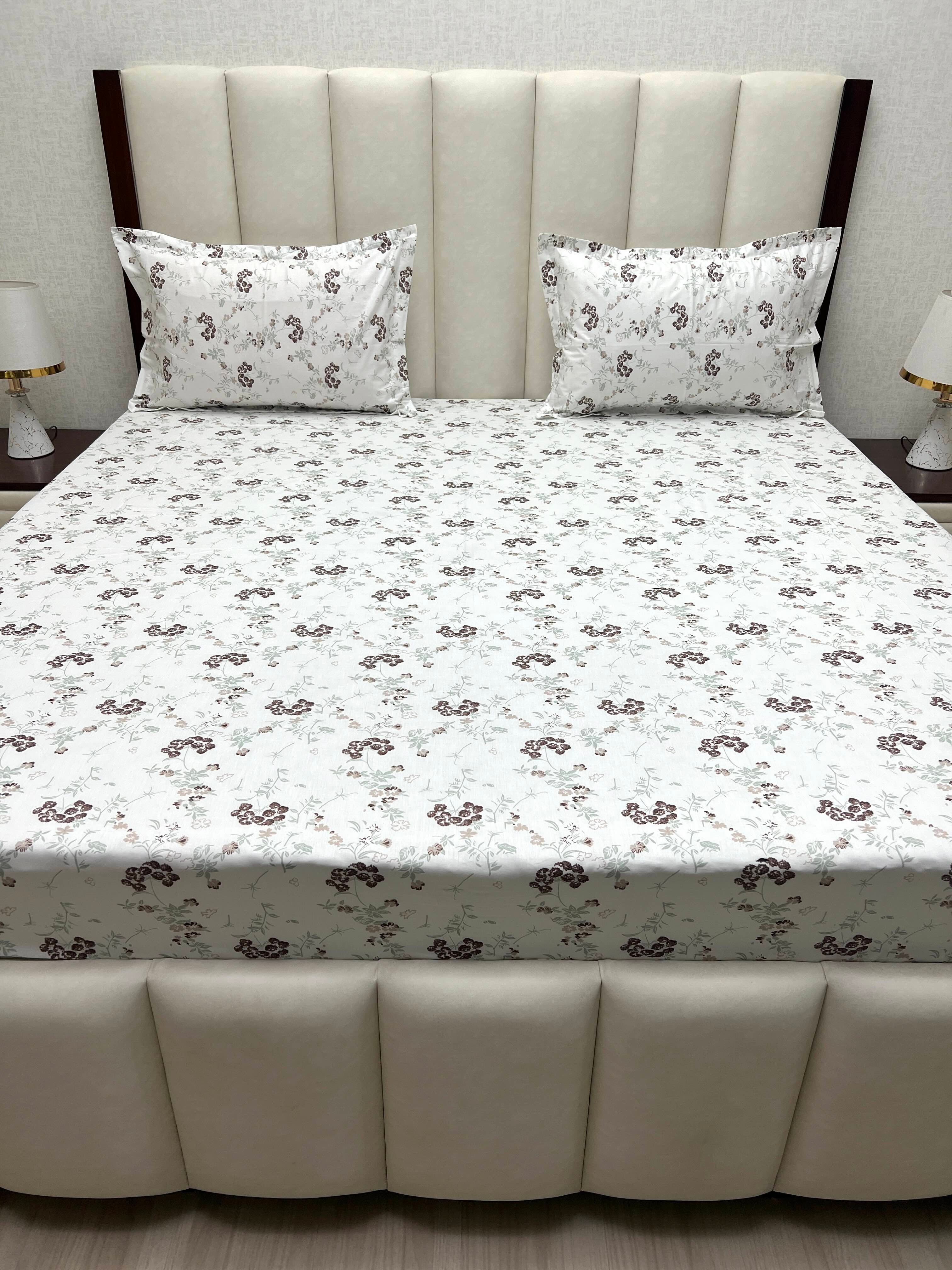 Pure Decor Pure Cotton King Size Double Bedsheet
