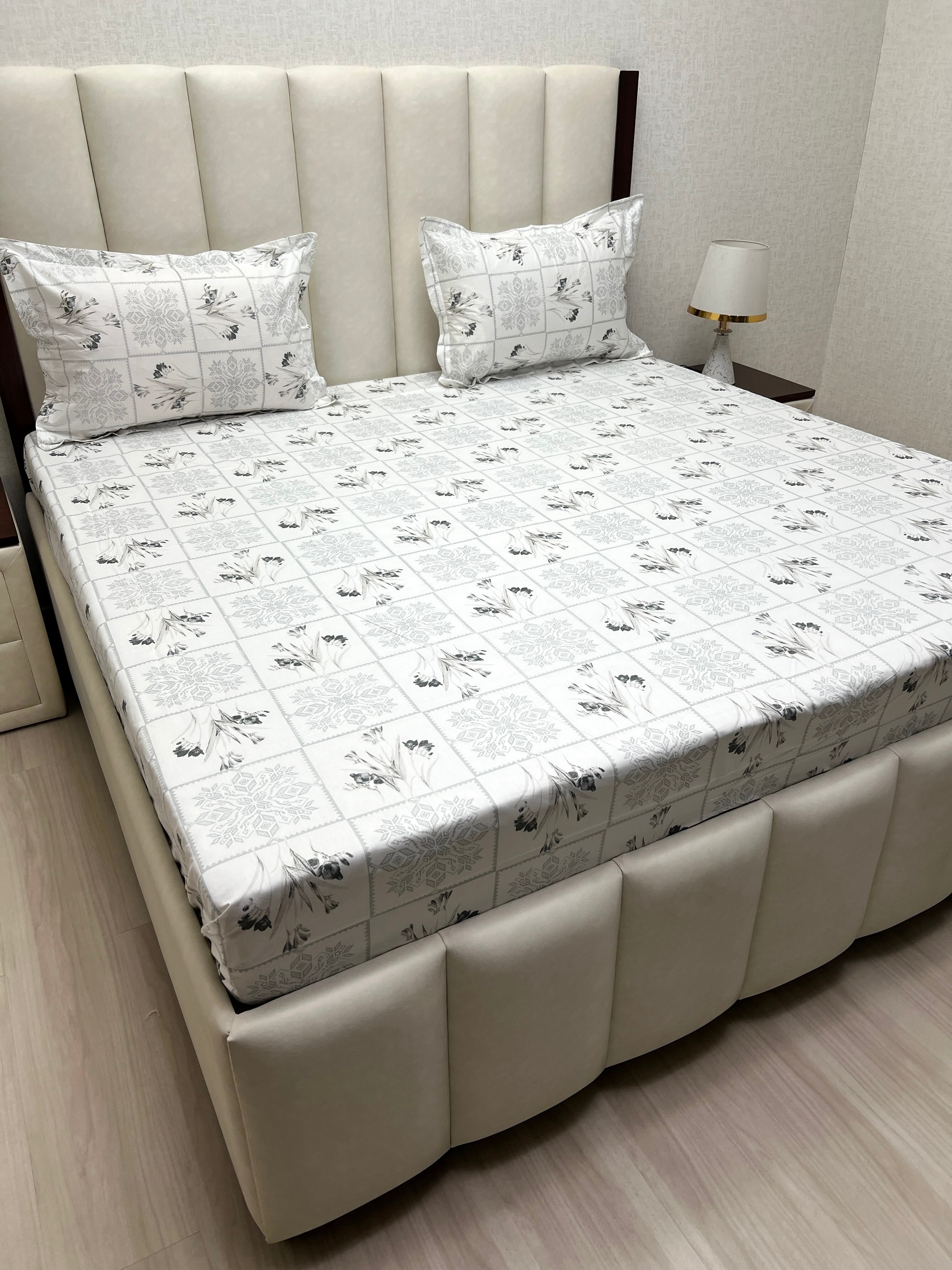 Pure Decor Pure Cotton King Size Double Bedsheet
