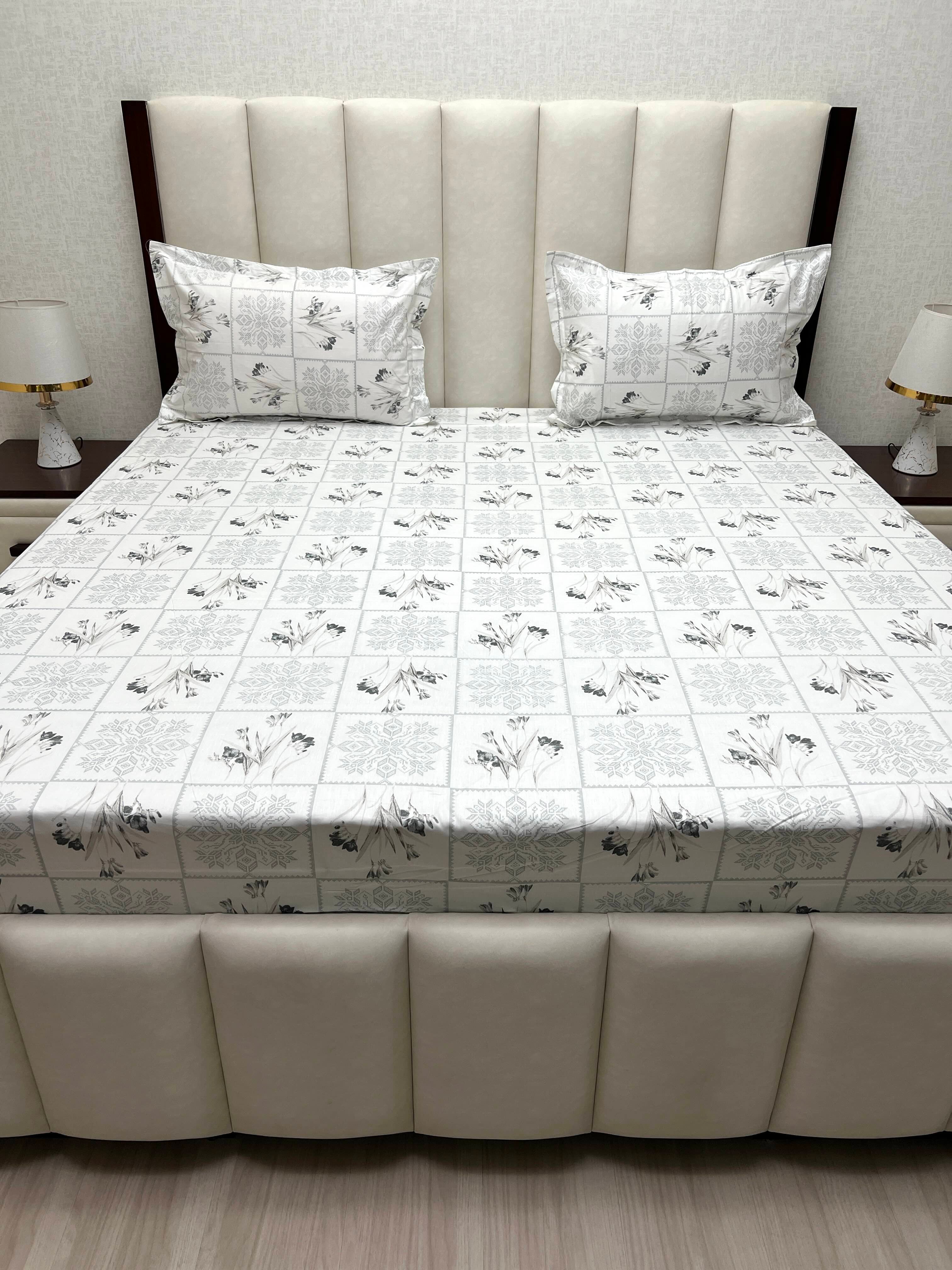 Pure Decor Pure Cotton King Size Double Bedsheet