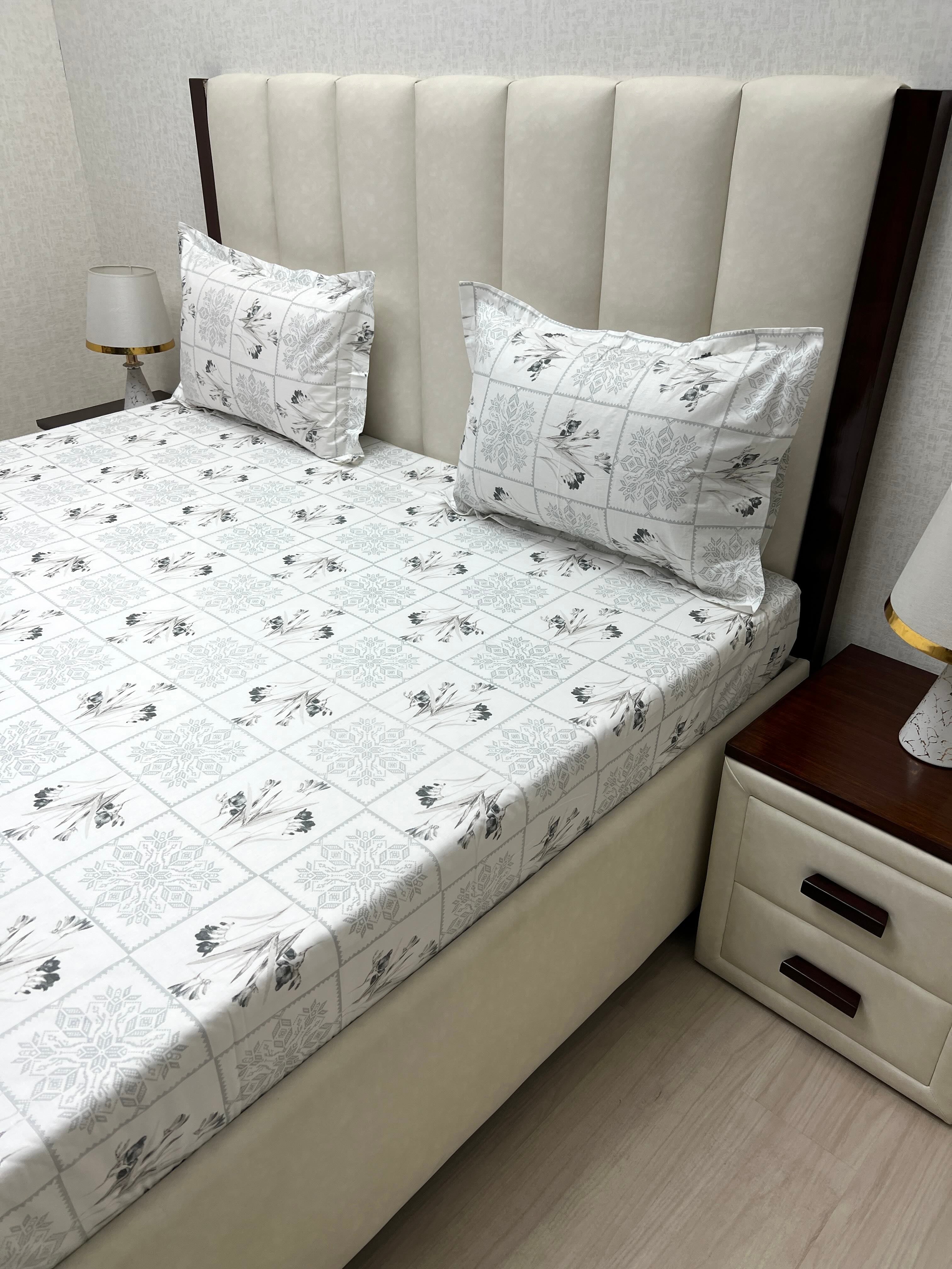 Pure Decor Pure Cotton King Size Double Bedsheet