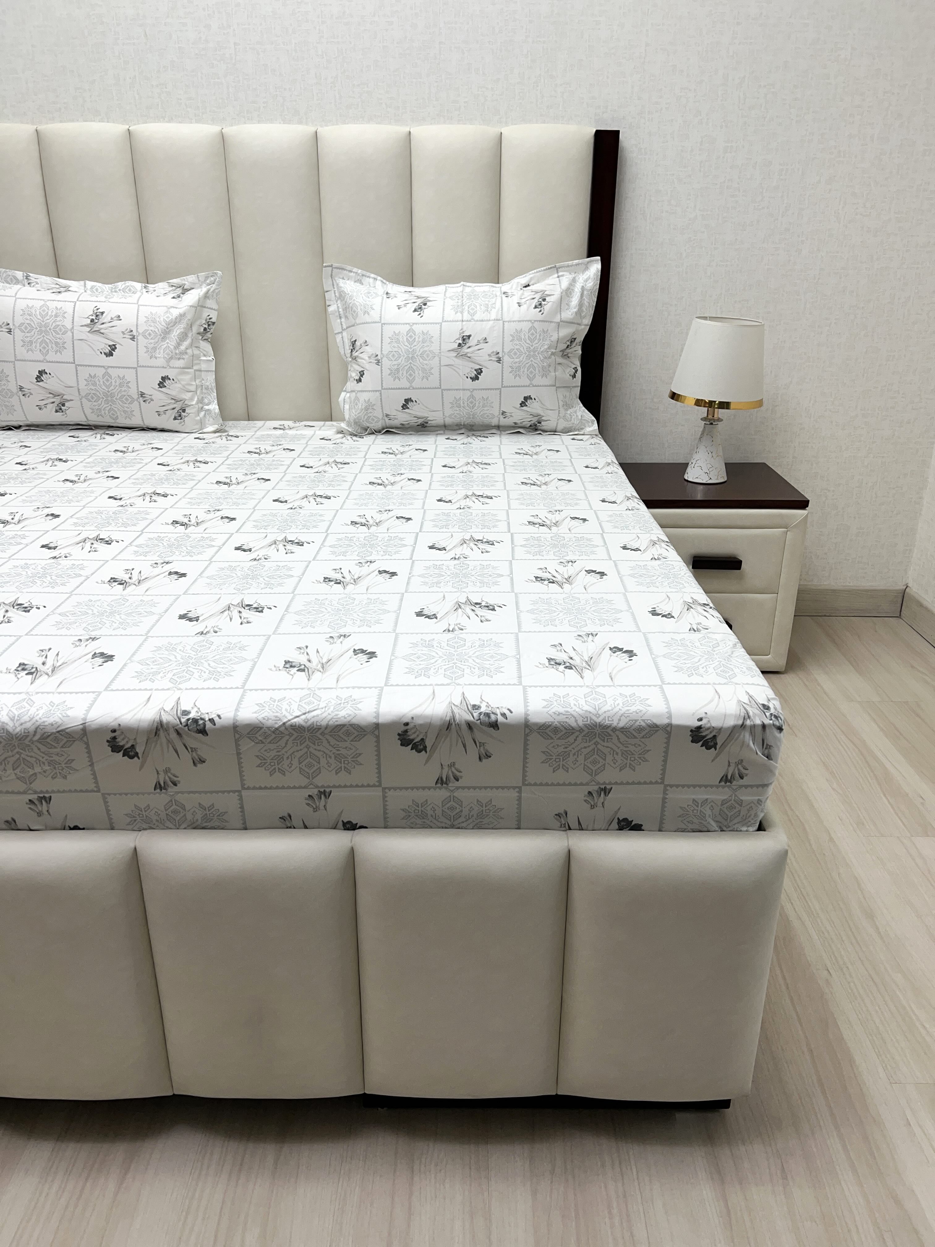 Pure Decor Pure Cotton King Size Double Bedsheet