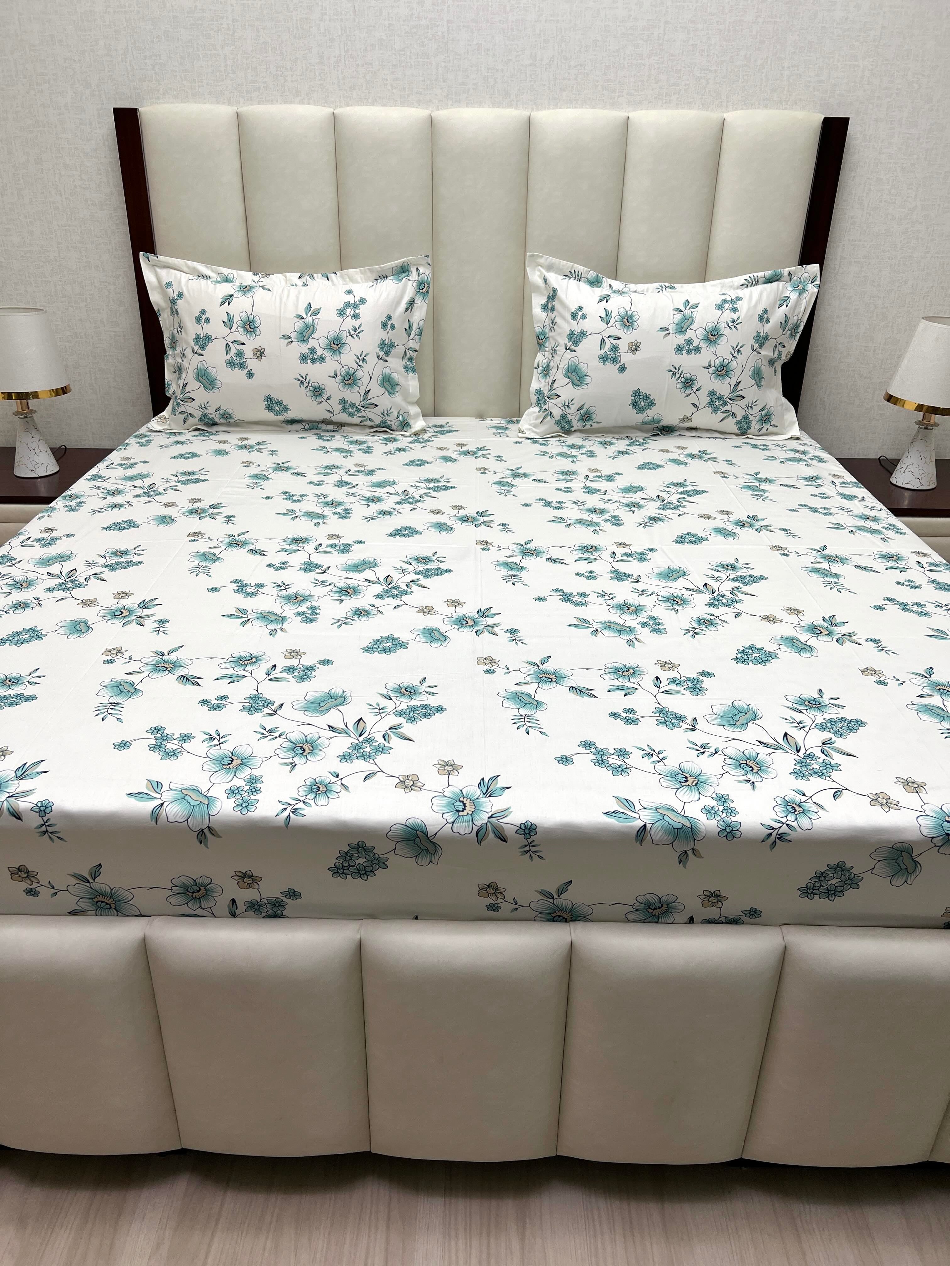 Pure Decor Pure Cotton Queen Size Double Bedsheet