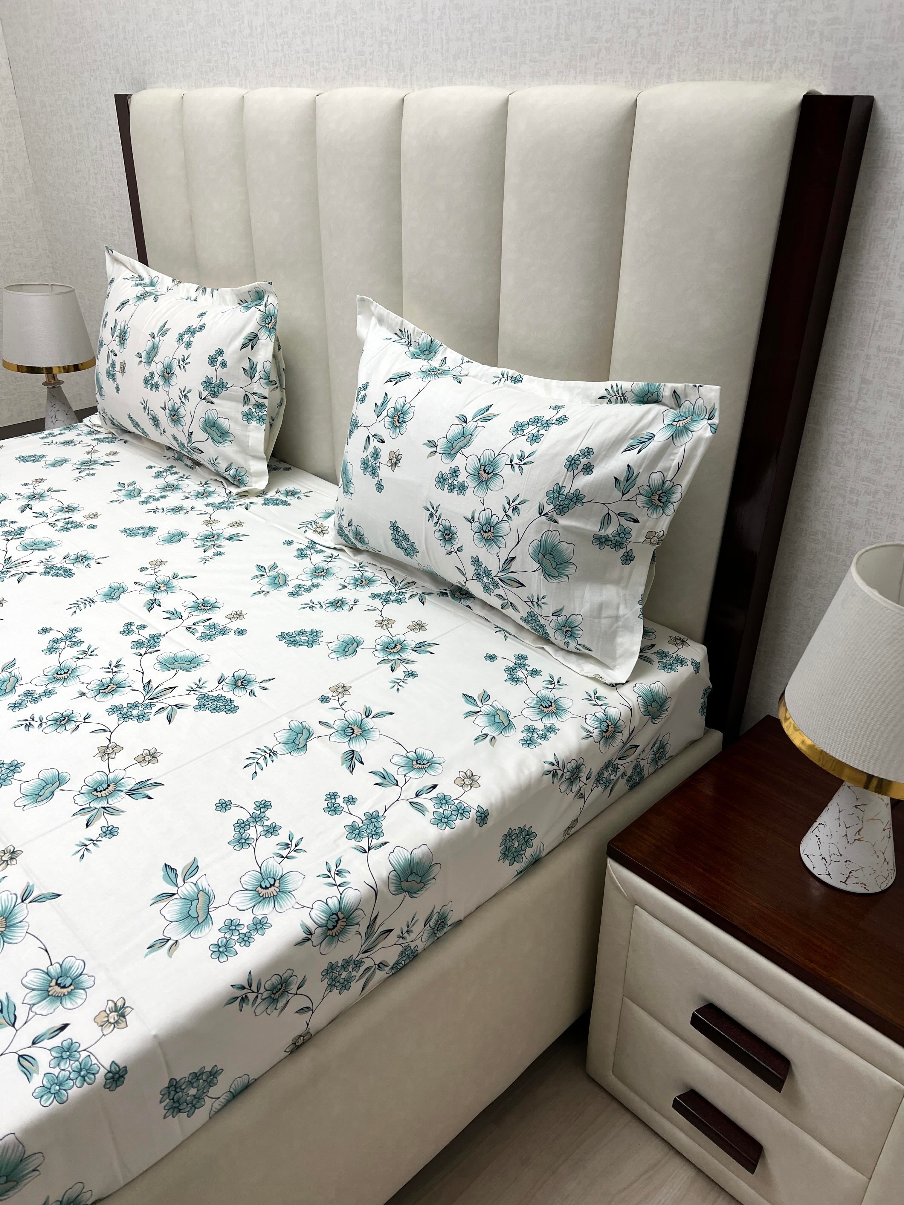 Pure Decor Pure Cotton Queen Size Double Bedsheet