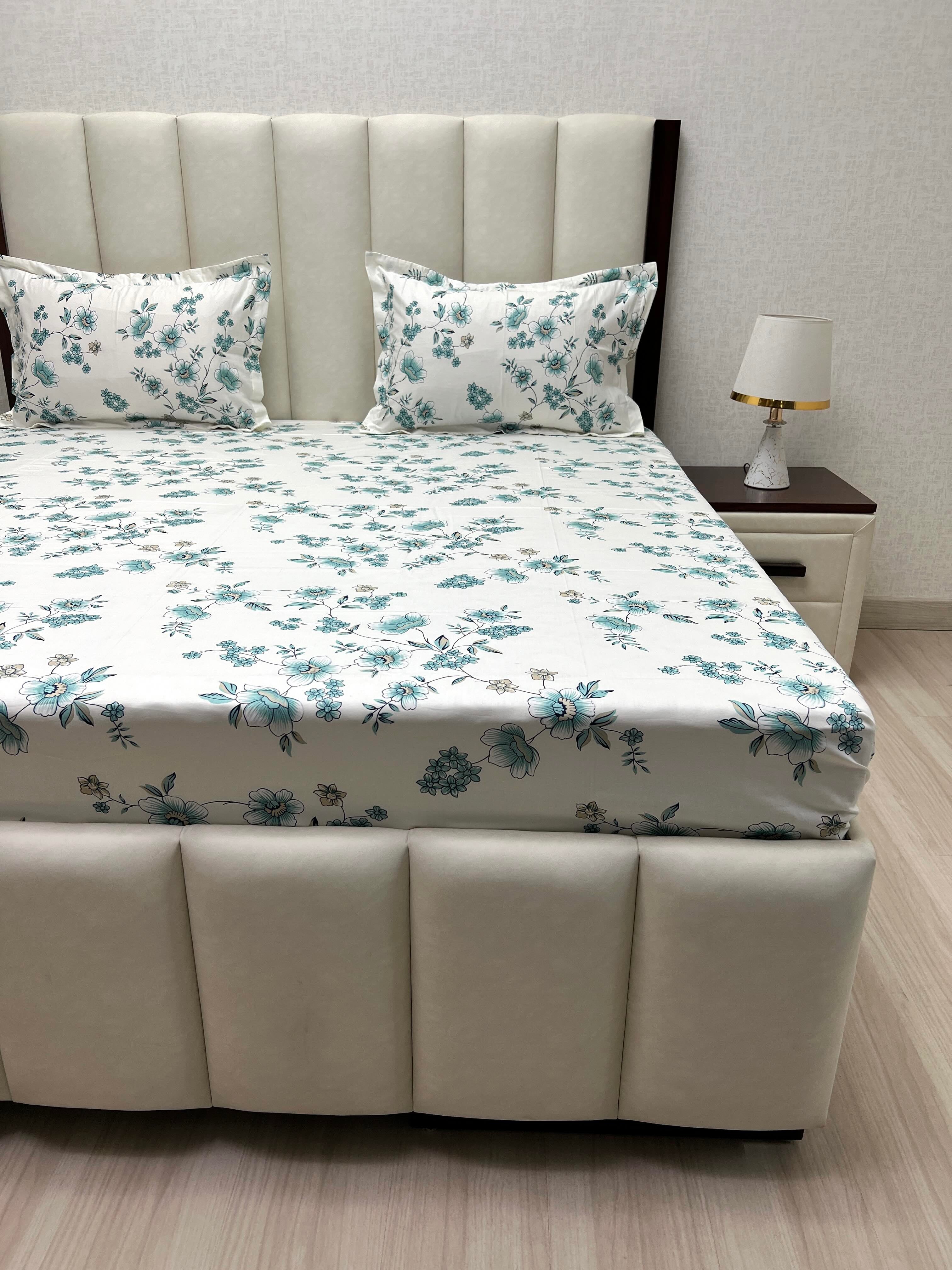 Pure Decor Pure Cotton Queen Size Double Bedsheet