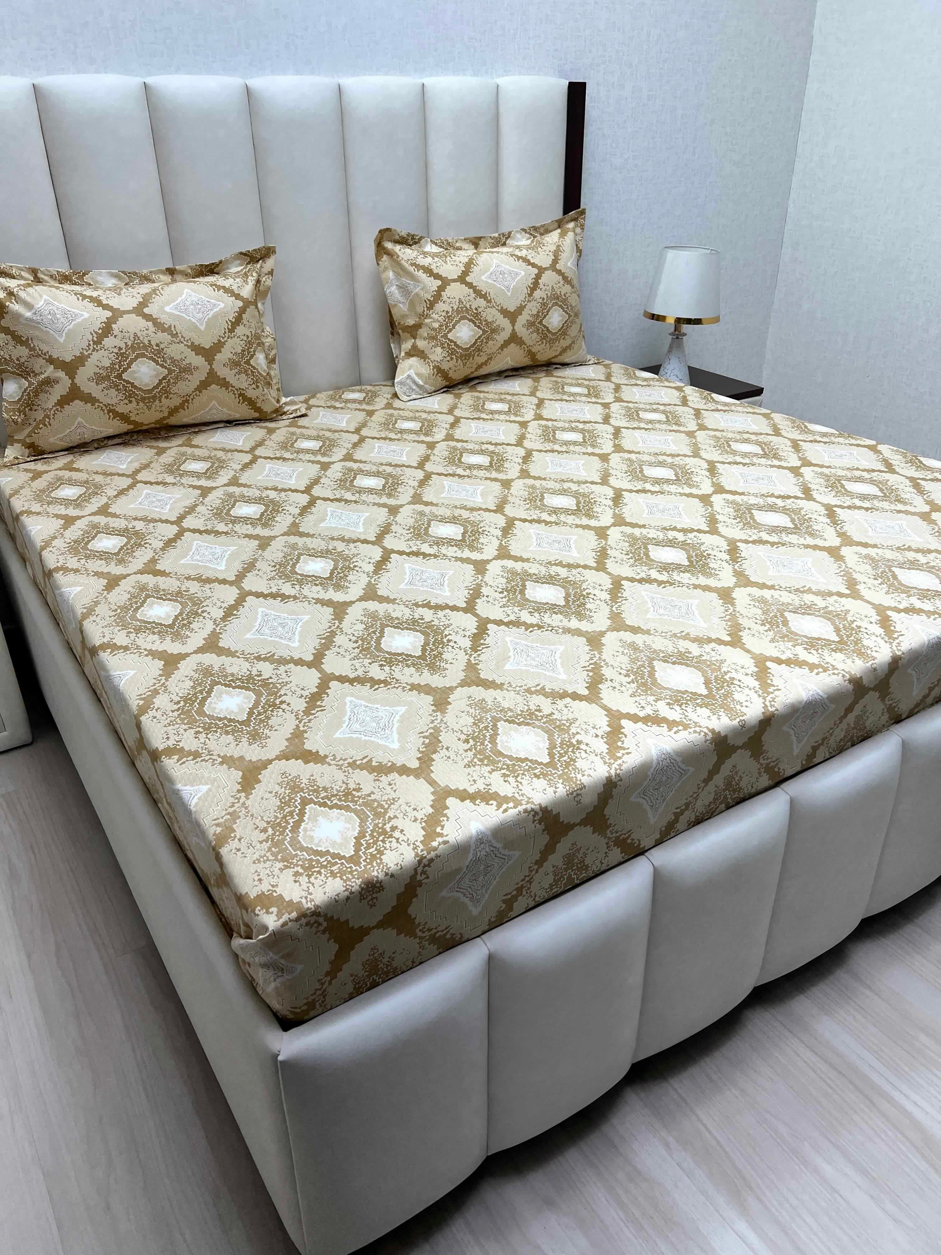 Pure Decor Pure Cotton Queen Size Double Bedsheet