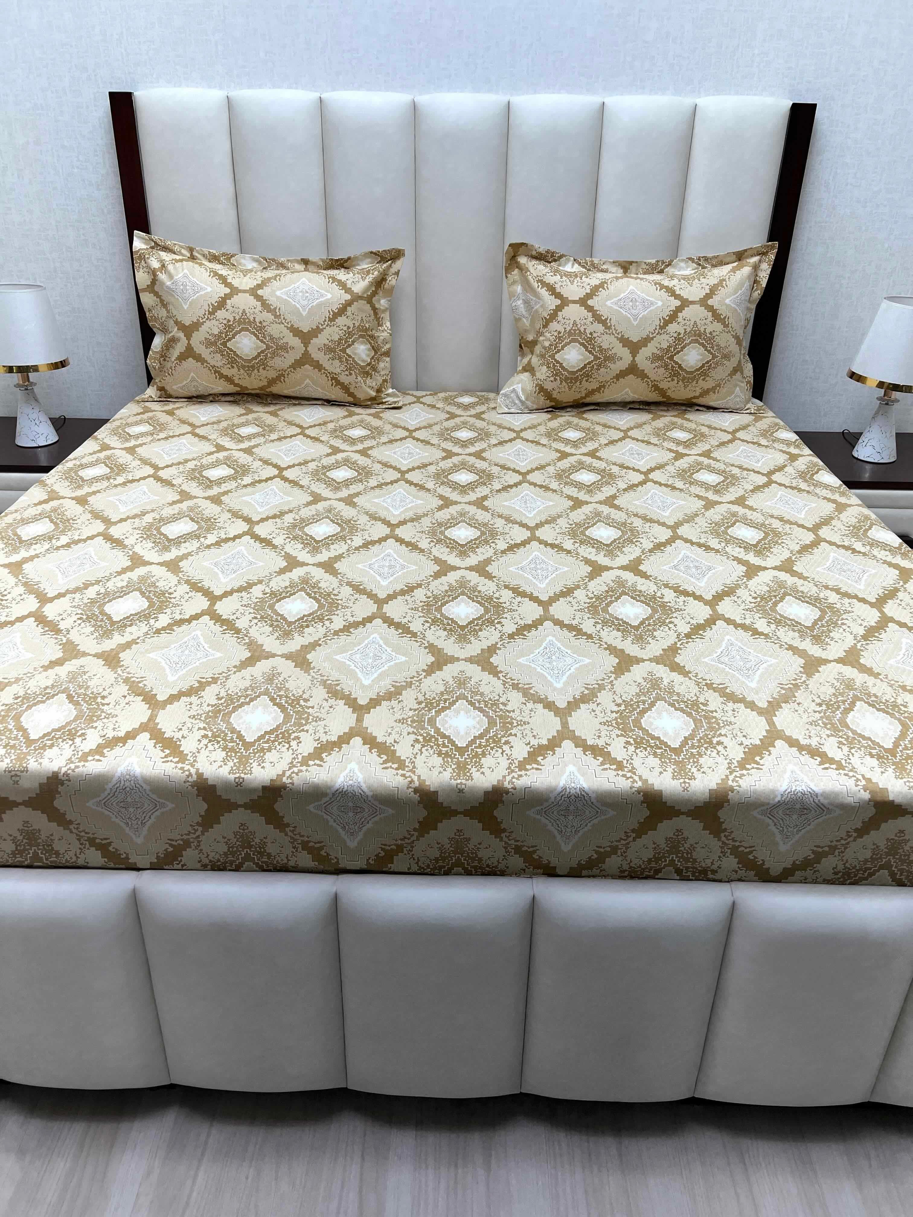 Pure Decor Pure Cotton Queen Size Double Bedsheet