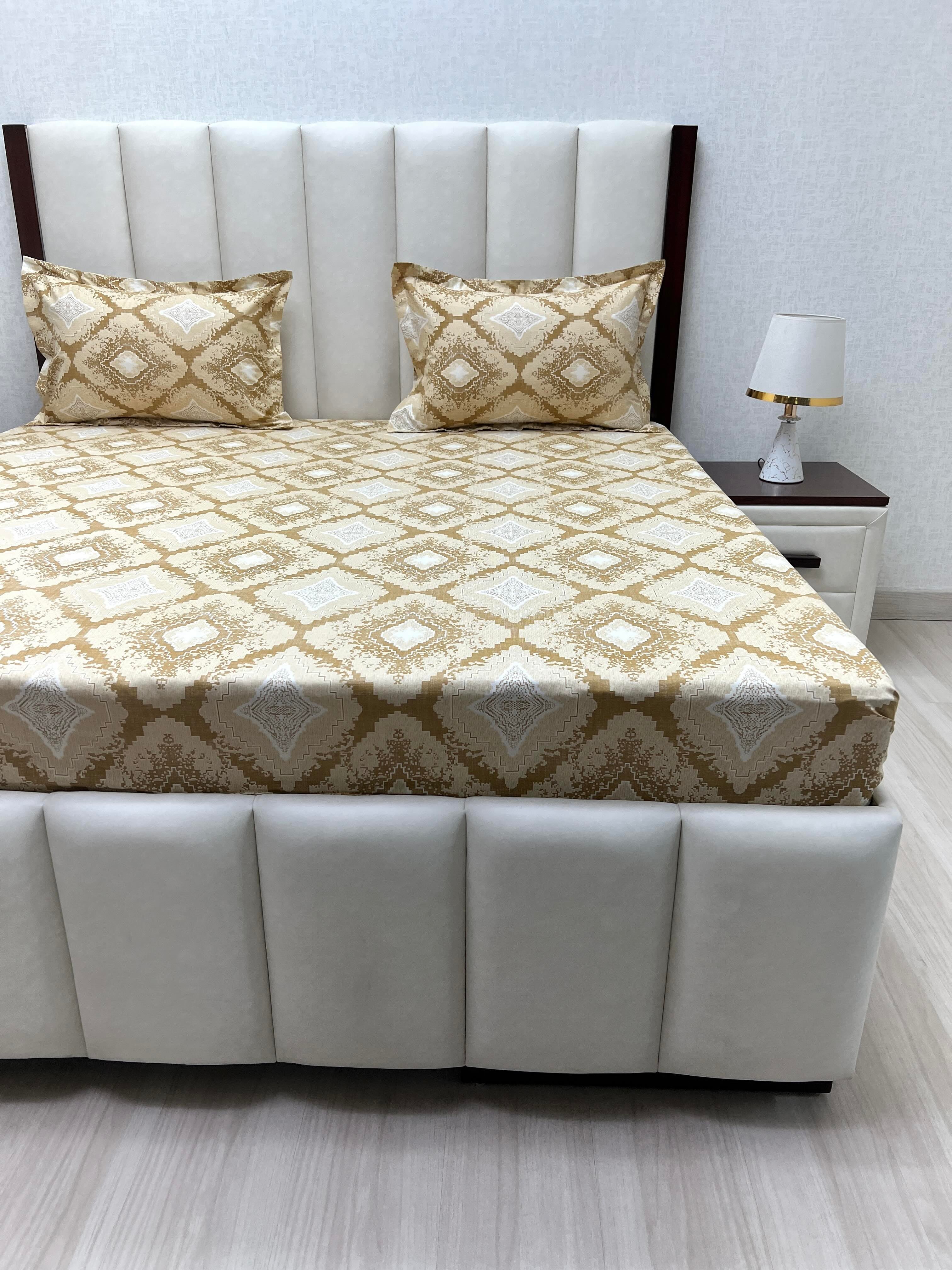 Pure Decor Pure Cotton Queen Size Double Bedsheet