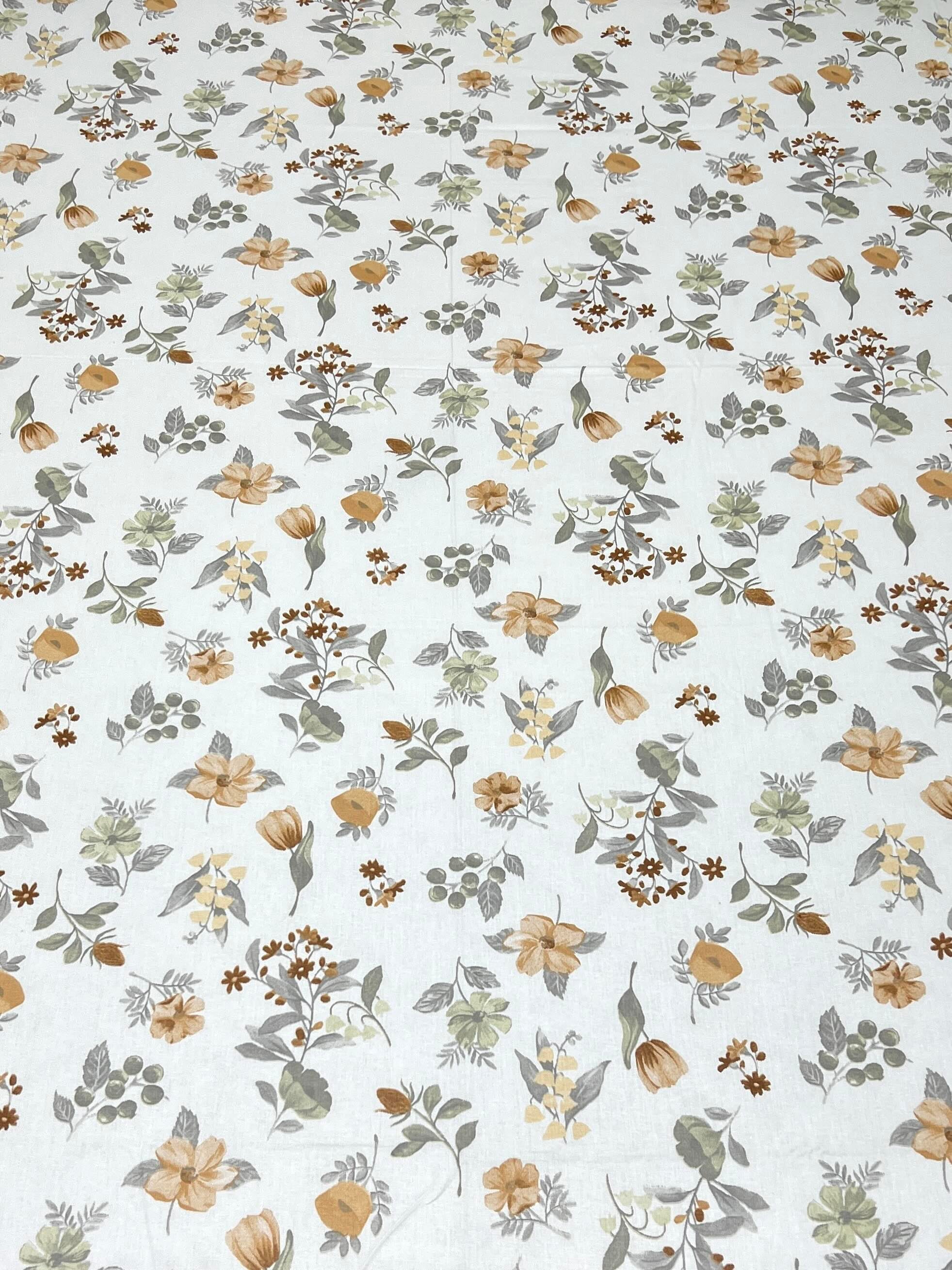 A-4510 - Pure Cotton 250 TC Queen Size Double Bedsheet (228X254) with Two Pillow Covers (43X68)