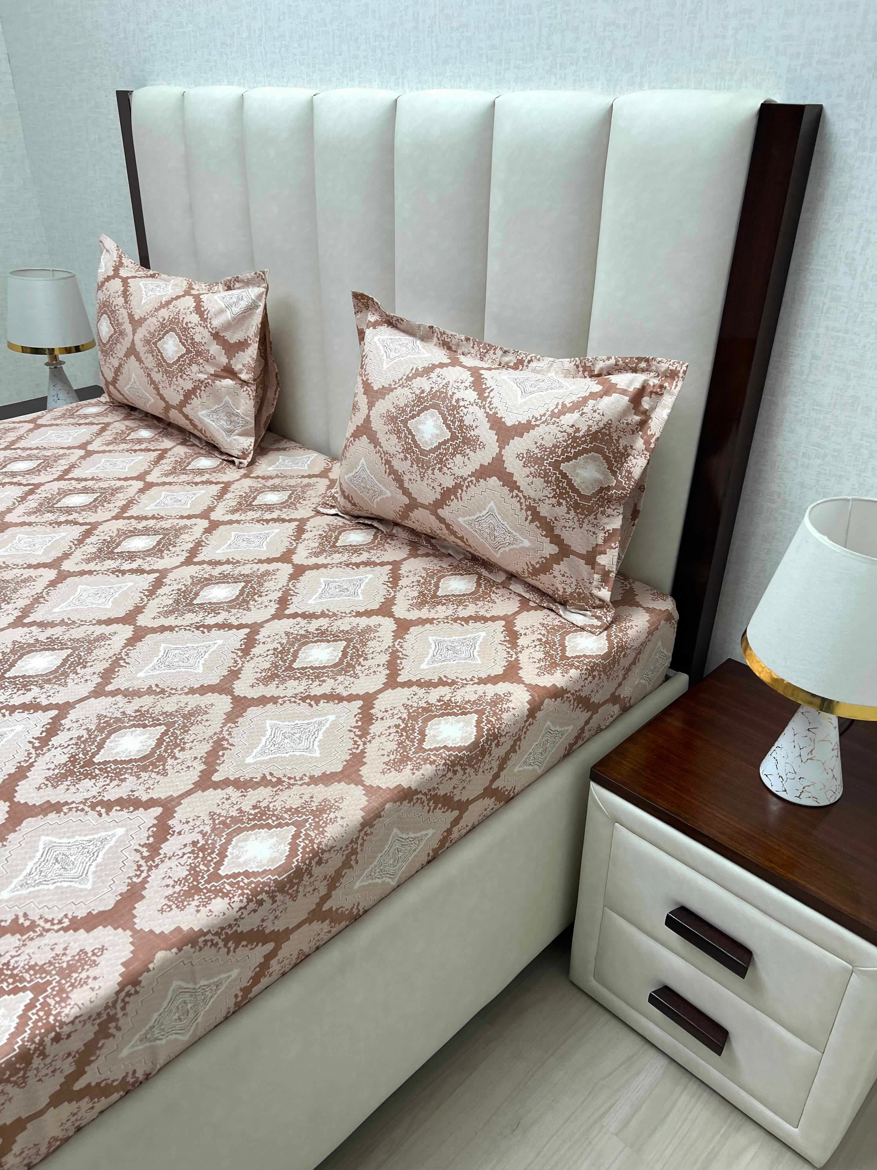 Pure Decor Pure Cotton Queen Size Double Bedsheet