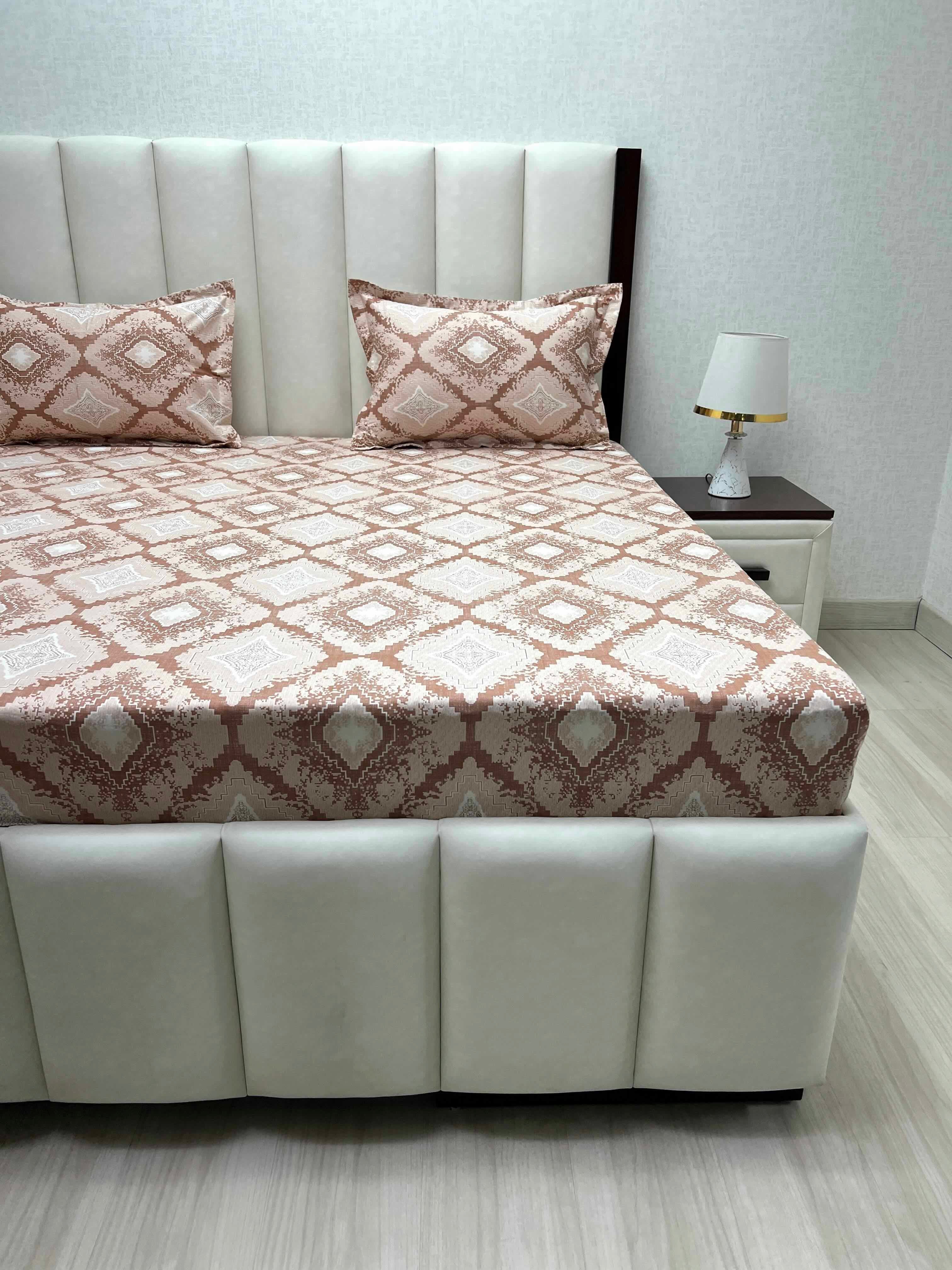 Pure Decor Pure Cotton Queen Size Double Bedsheet