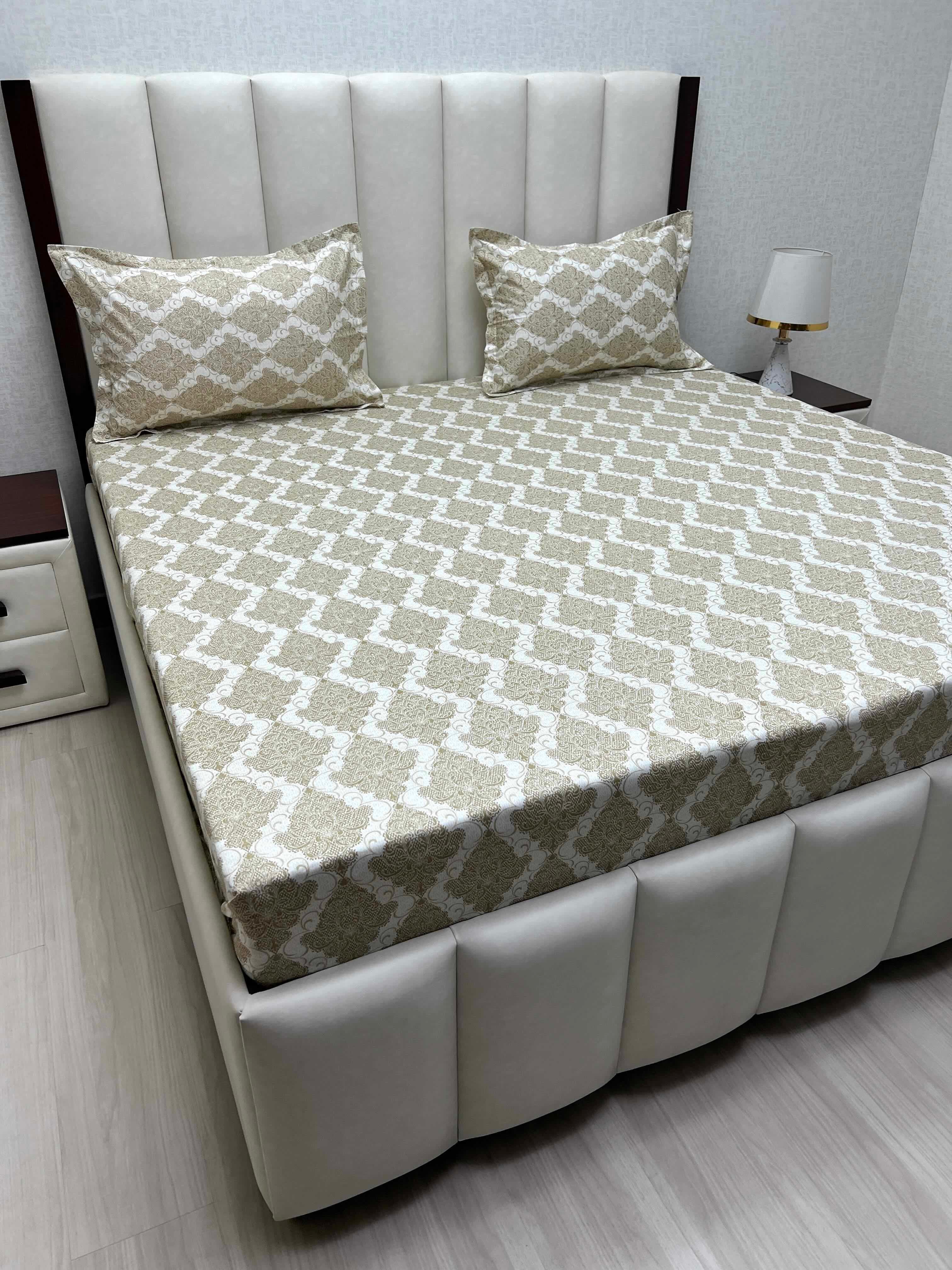 Pure Decor Pure Cotton Queen Size Double Bedsheet