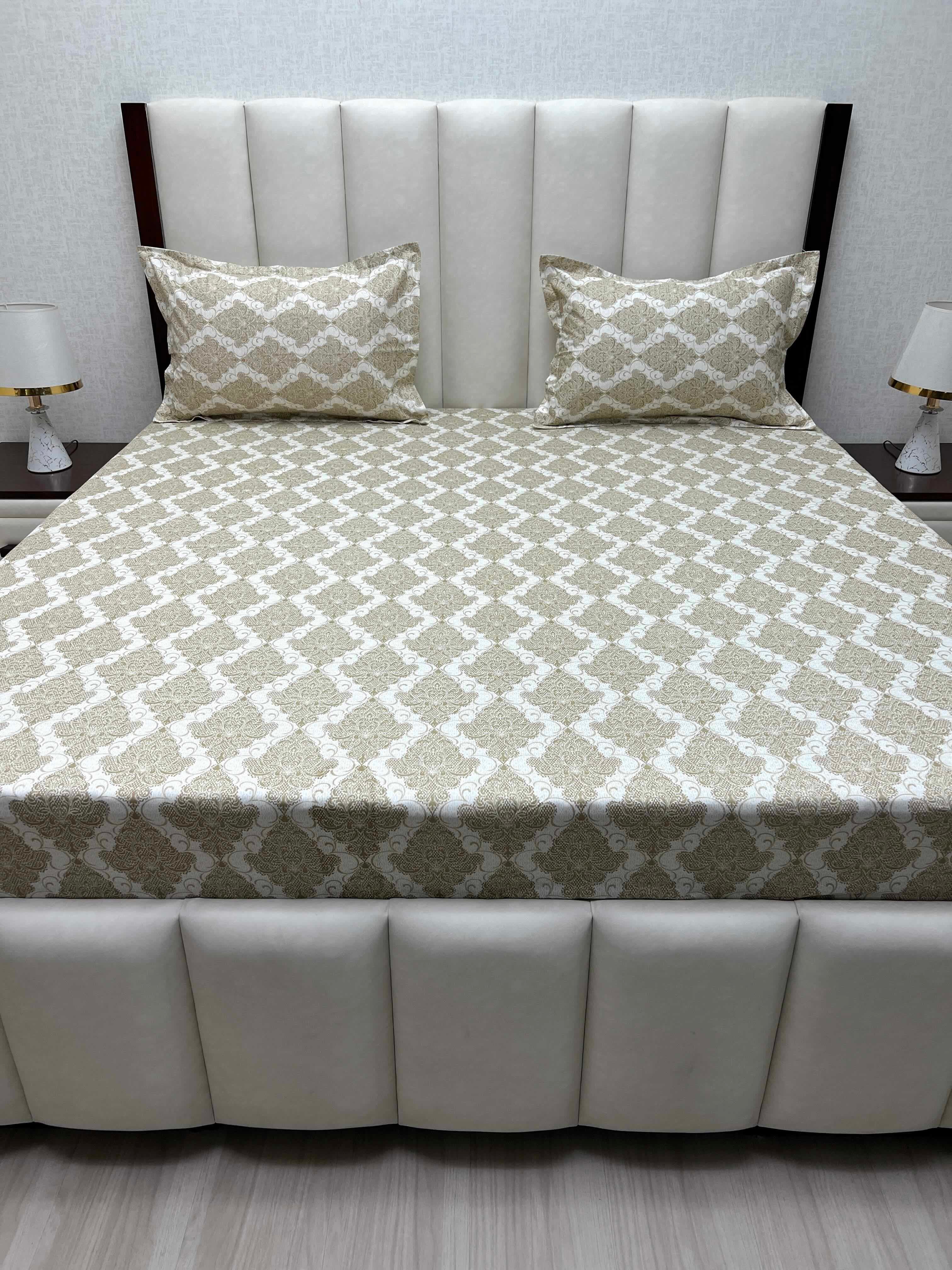 Pure Decor Pure Cotton Queen Size Double Bedsheet