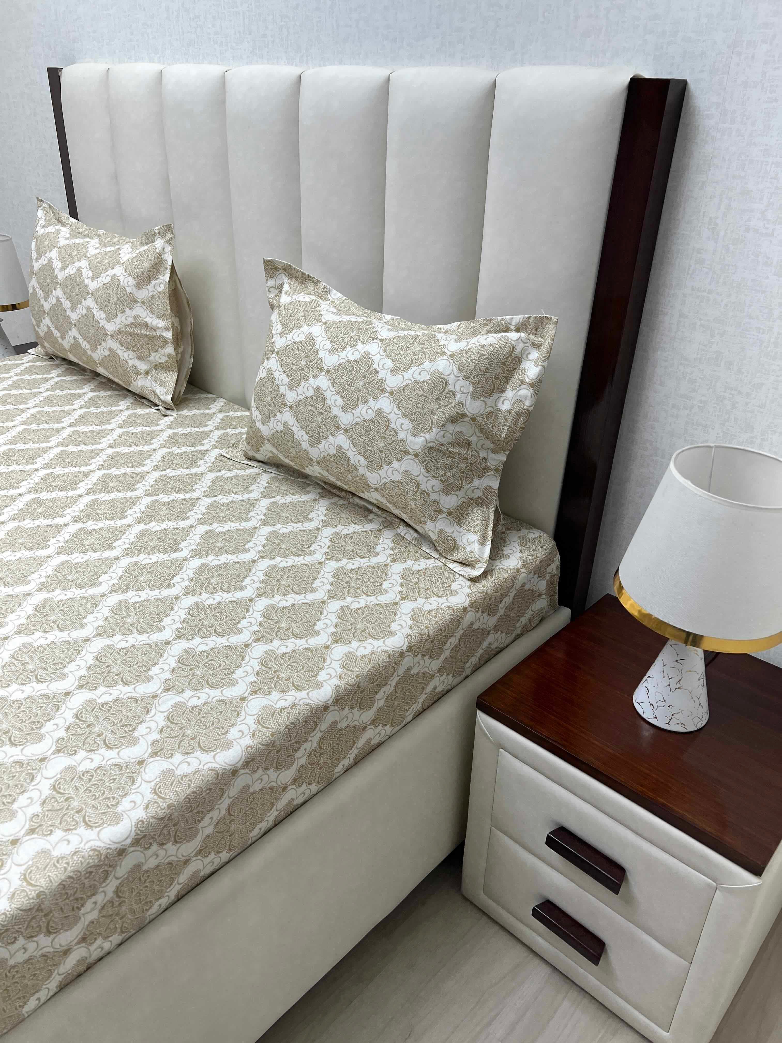 Pure Decor Pure Cotton Queen Size Double Bedsheet