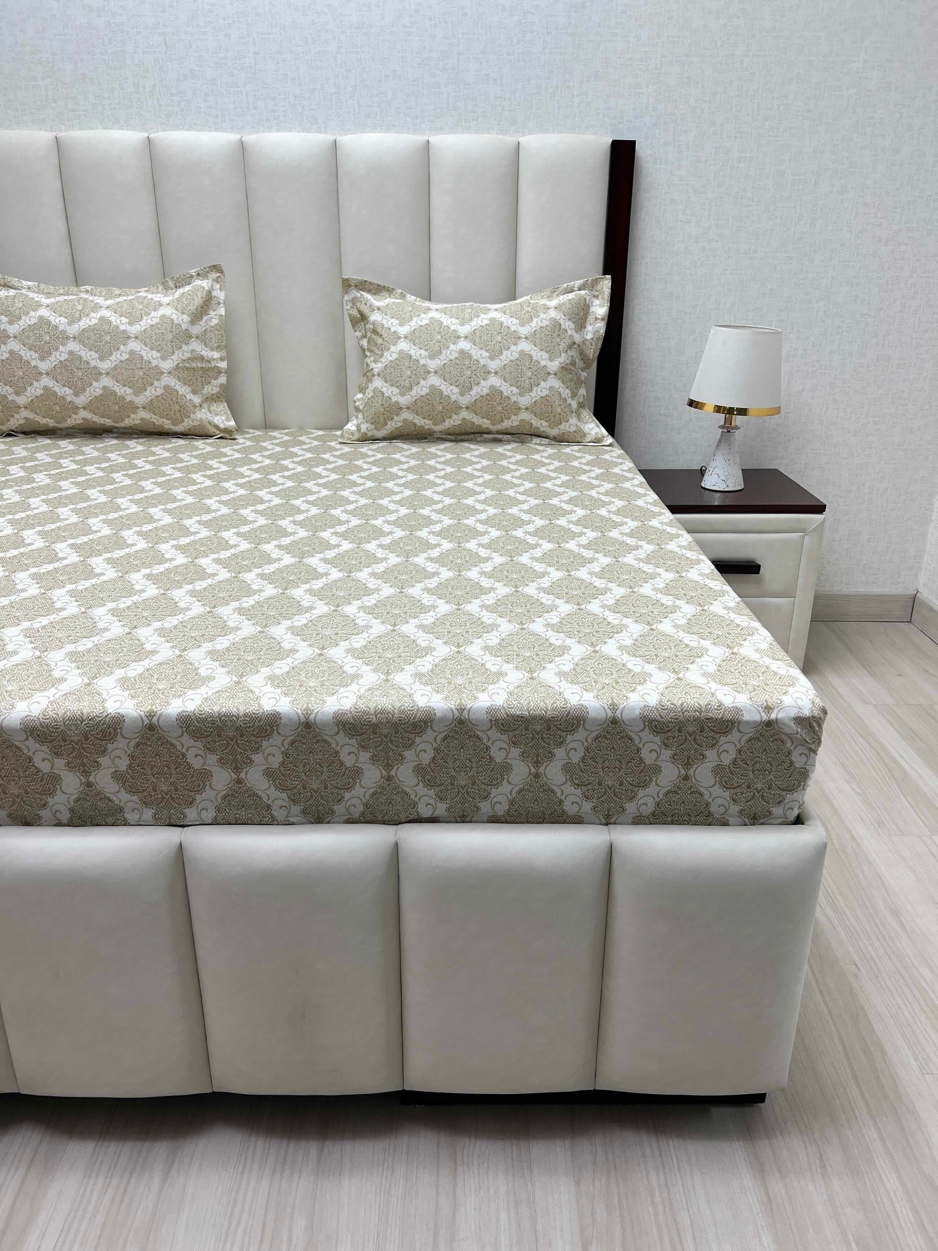 Pure Decor Pure Cotton Queen Size Double Bedsheet