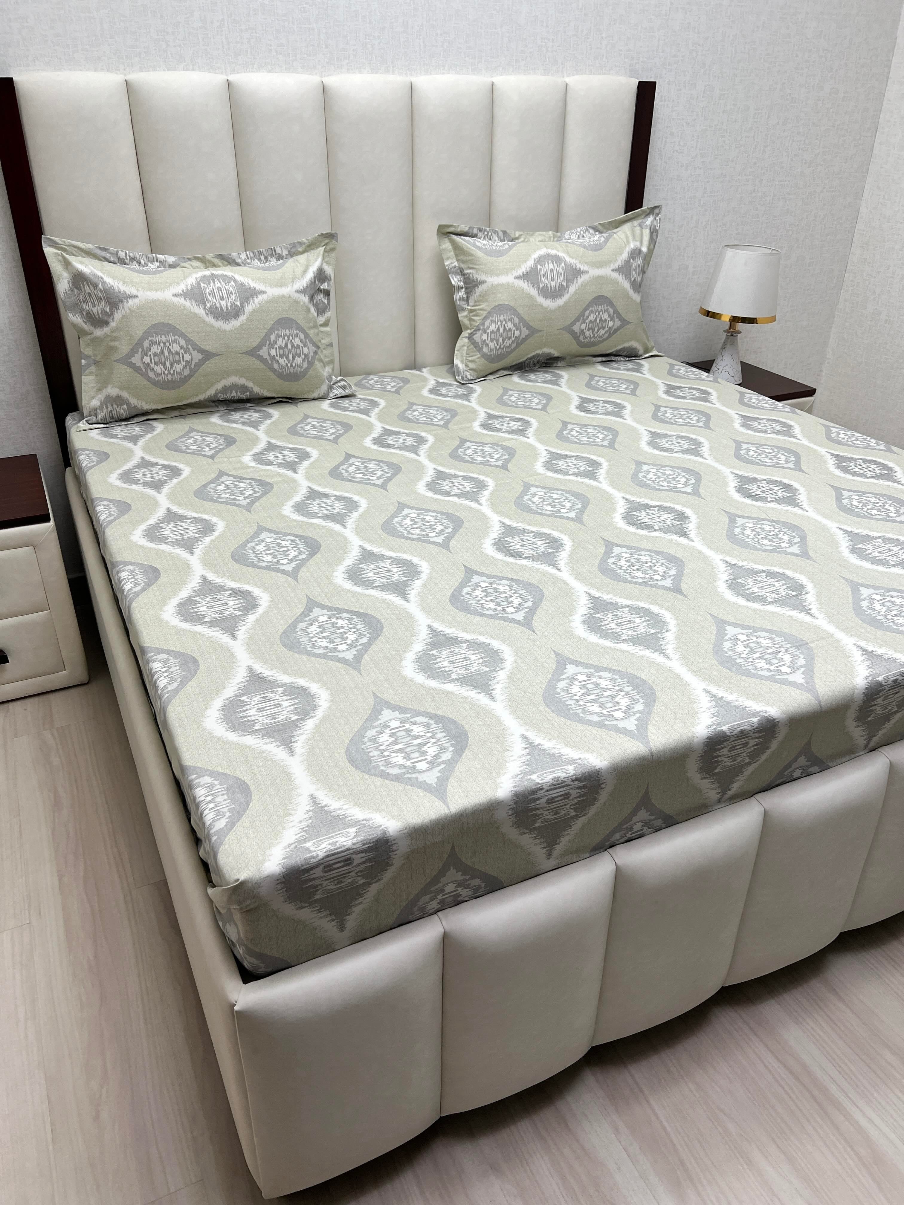Pure Decor Pure Cotton Queen Size Double Bedsheet