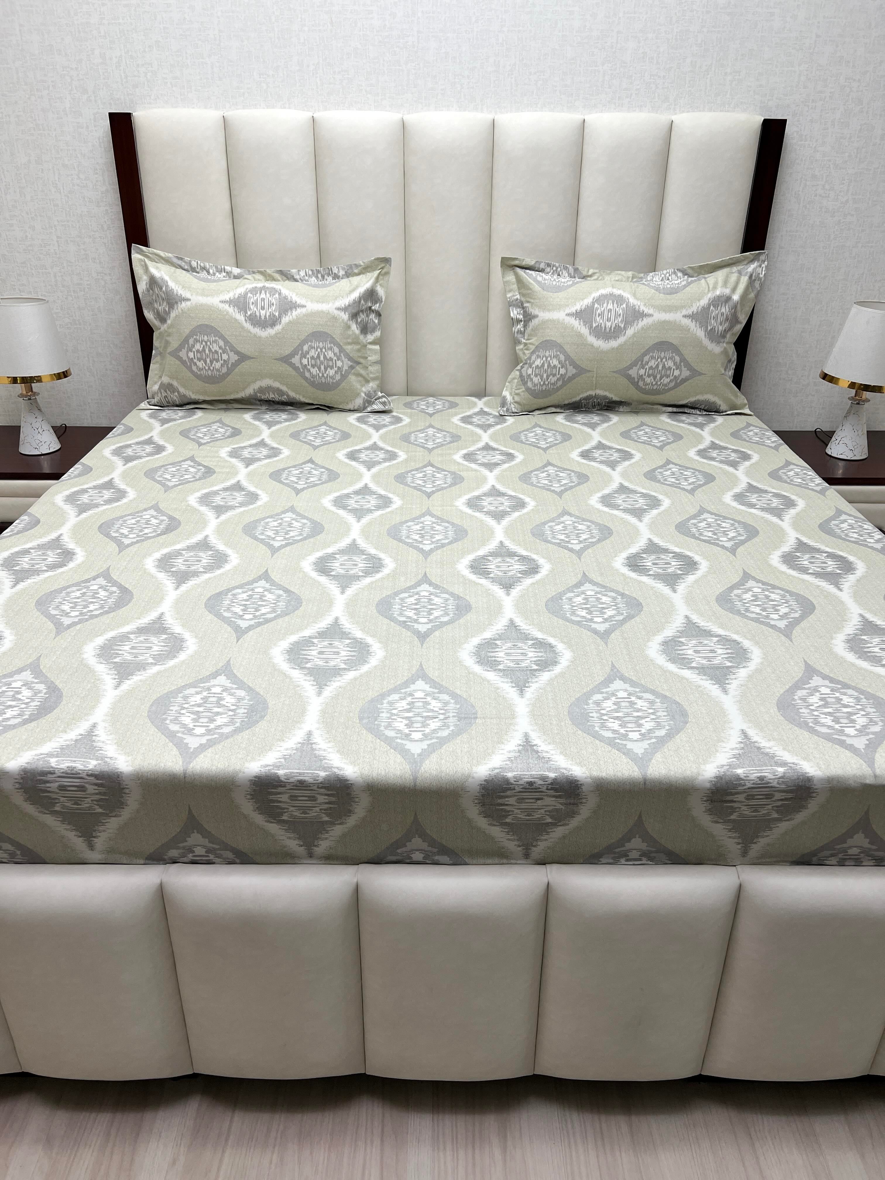 Pure Decor Pure Cotton Queen Size Double Bedsheet