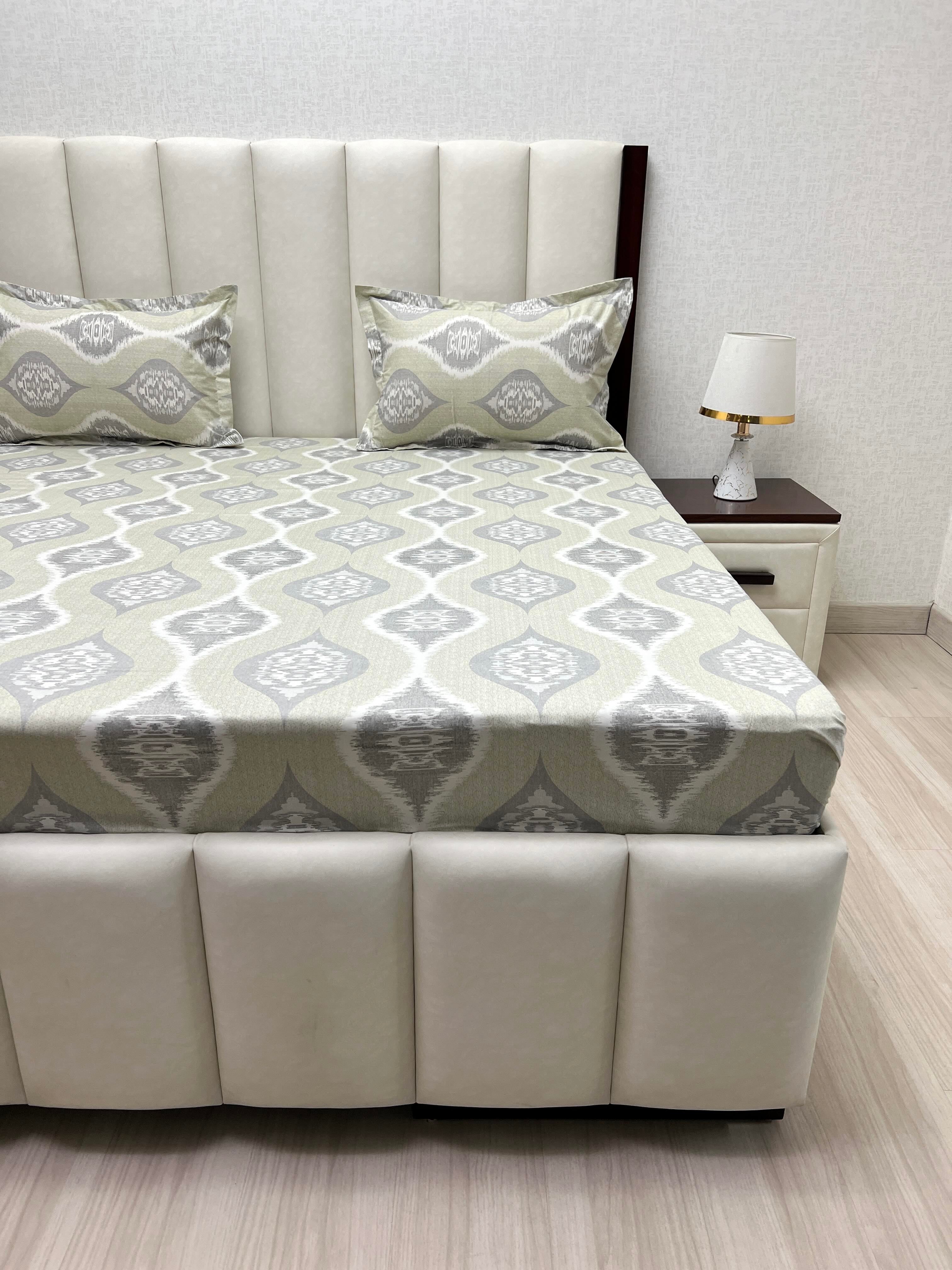Pure Decor Pure Cotton Queen Size Double Bedsheet