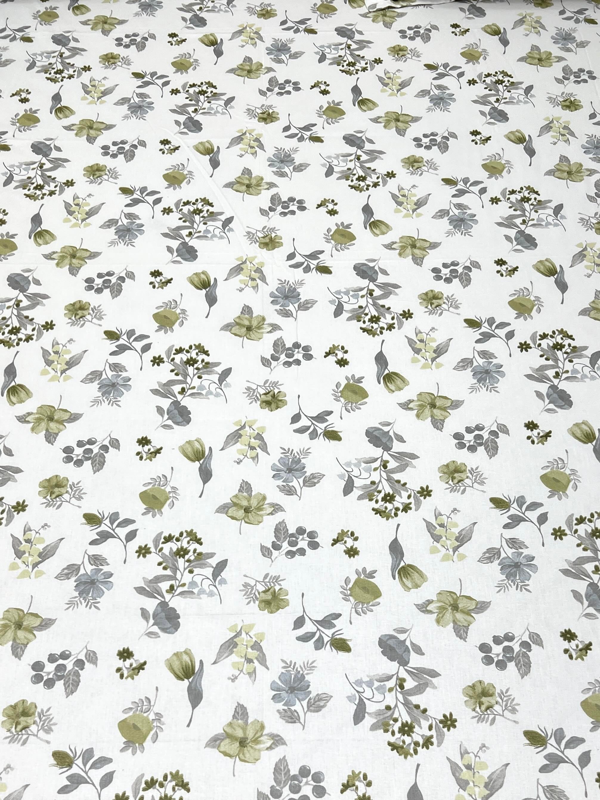 A-4522 - Pure Cotton 250 TC Queen Size Double Bedsheet (228X254) with Two Pillow Covers (43X68)