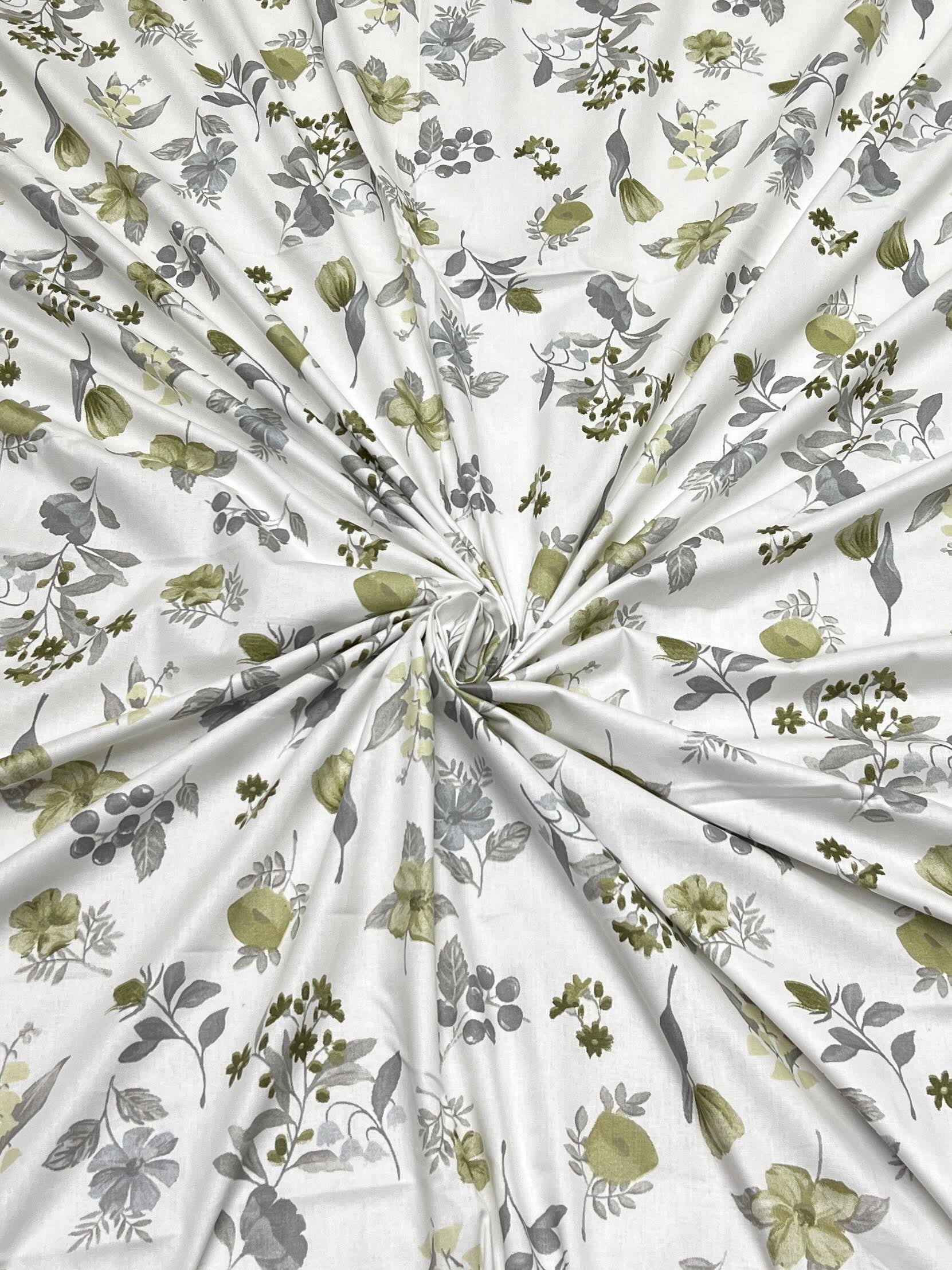 A-4522 - Pure Cotton 250 TC Queen Size Double Bedsheet (228X254) with Two Pillow Covers (43X68)