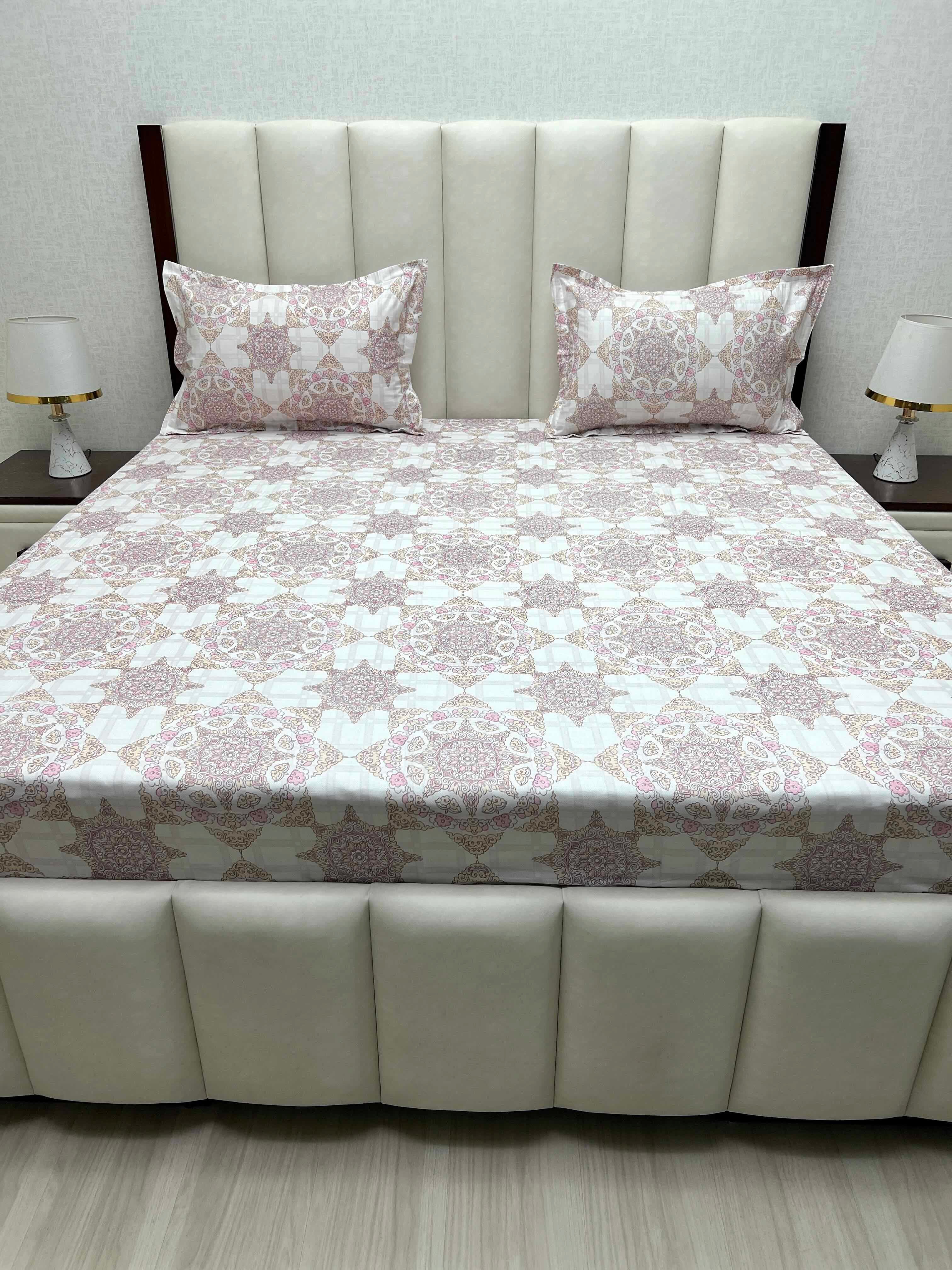 Pure Decor Pure Cotton Queen Size Double Bedsheet