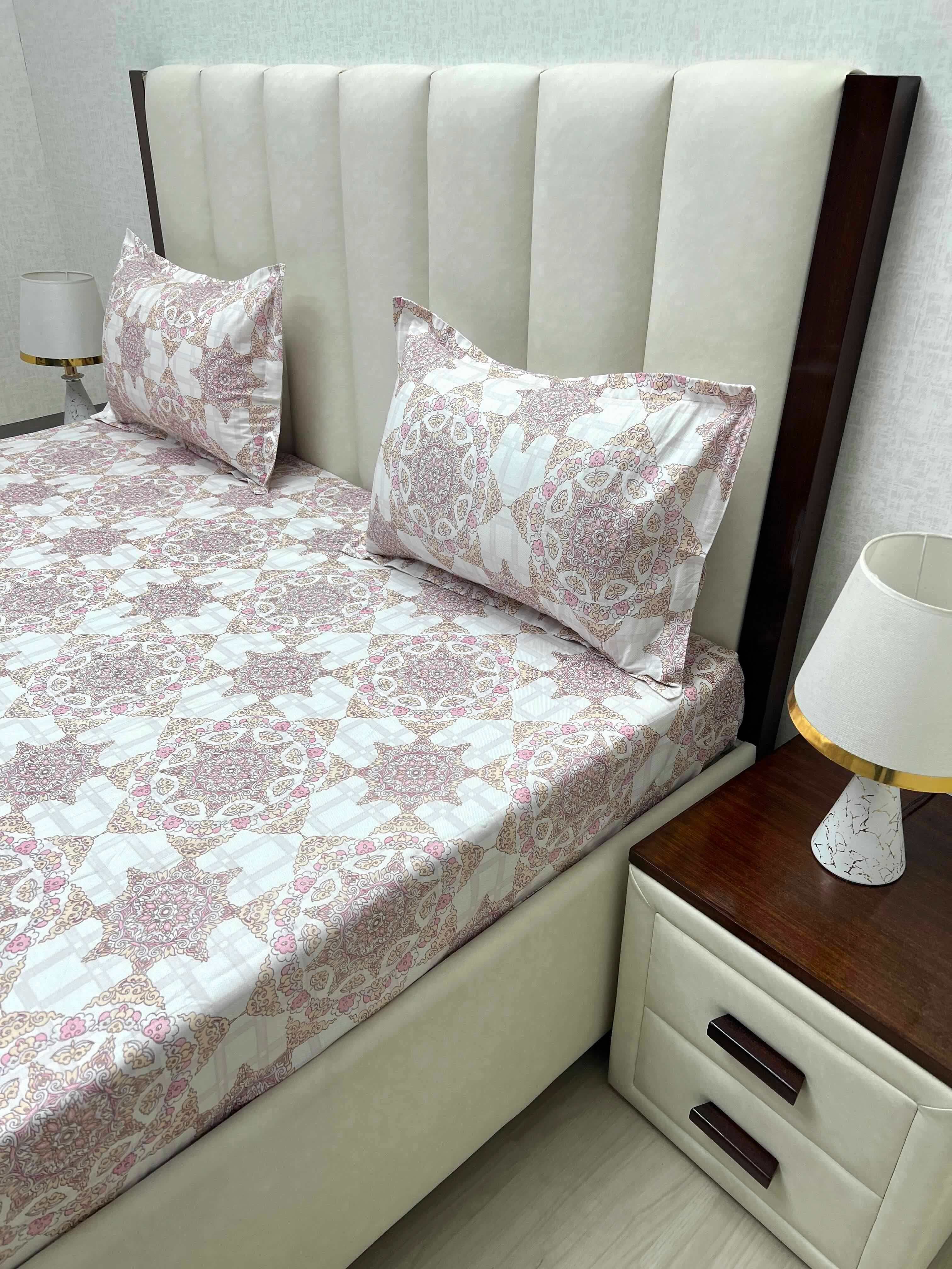 Pure Decor Pure Cotton Queen Size Double Bedsheet