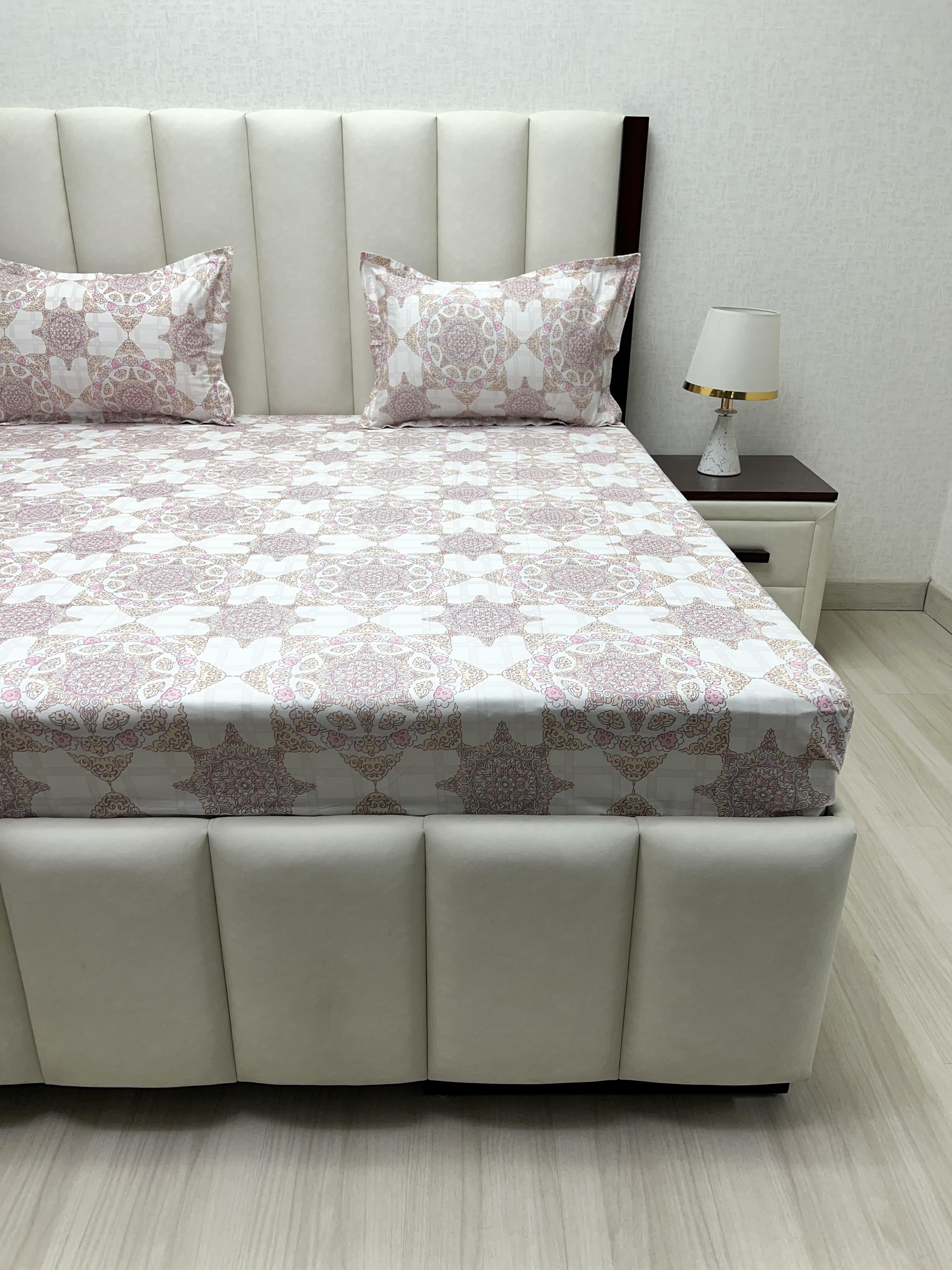 Pure Decor Pure Cotton Queen Size Double Bedsheet