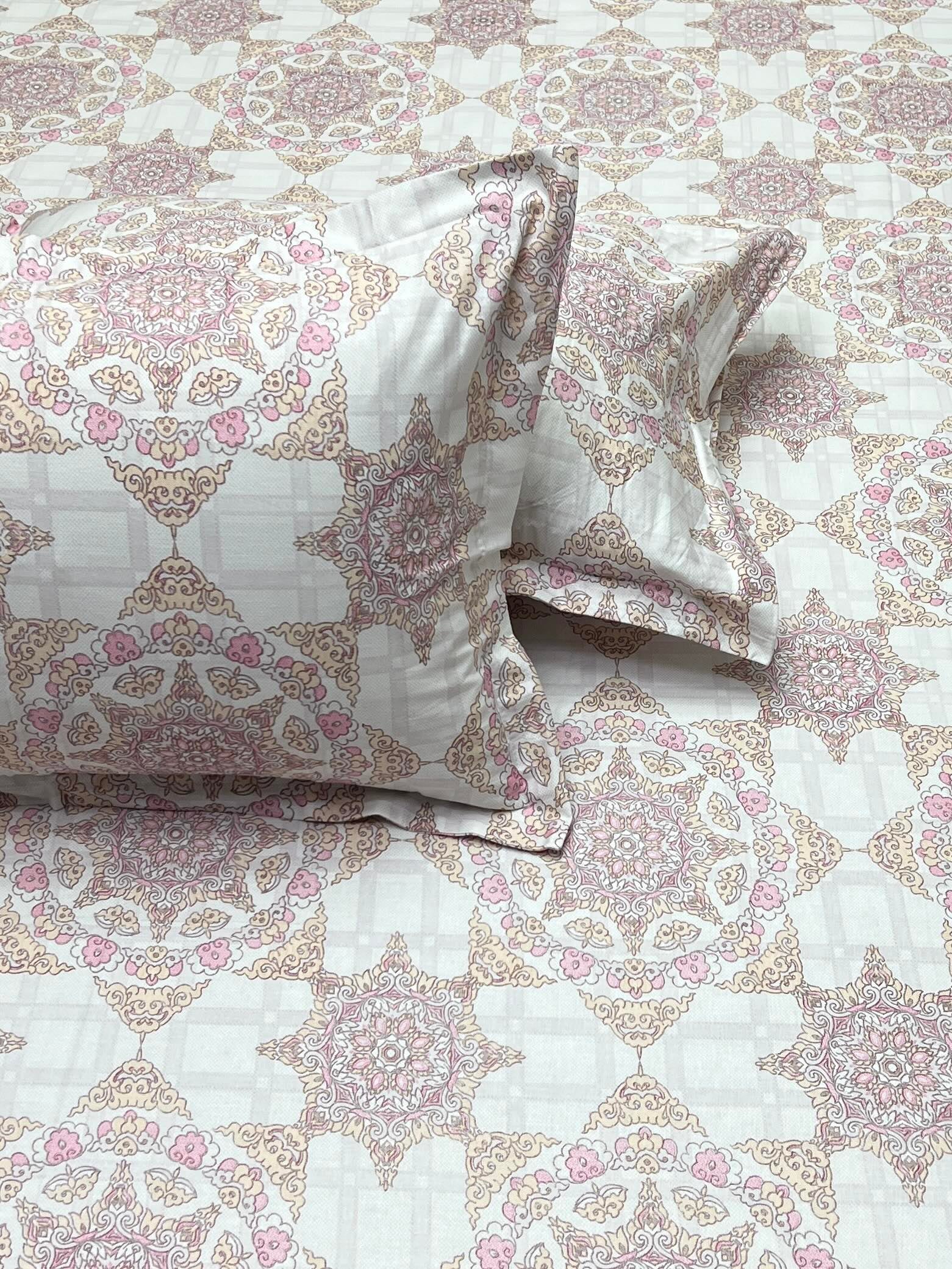Pure Decor Pure Cotton Queen Size Double Bedsheet