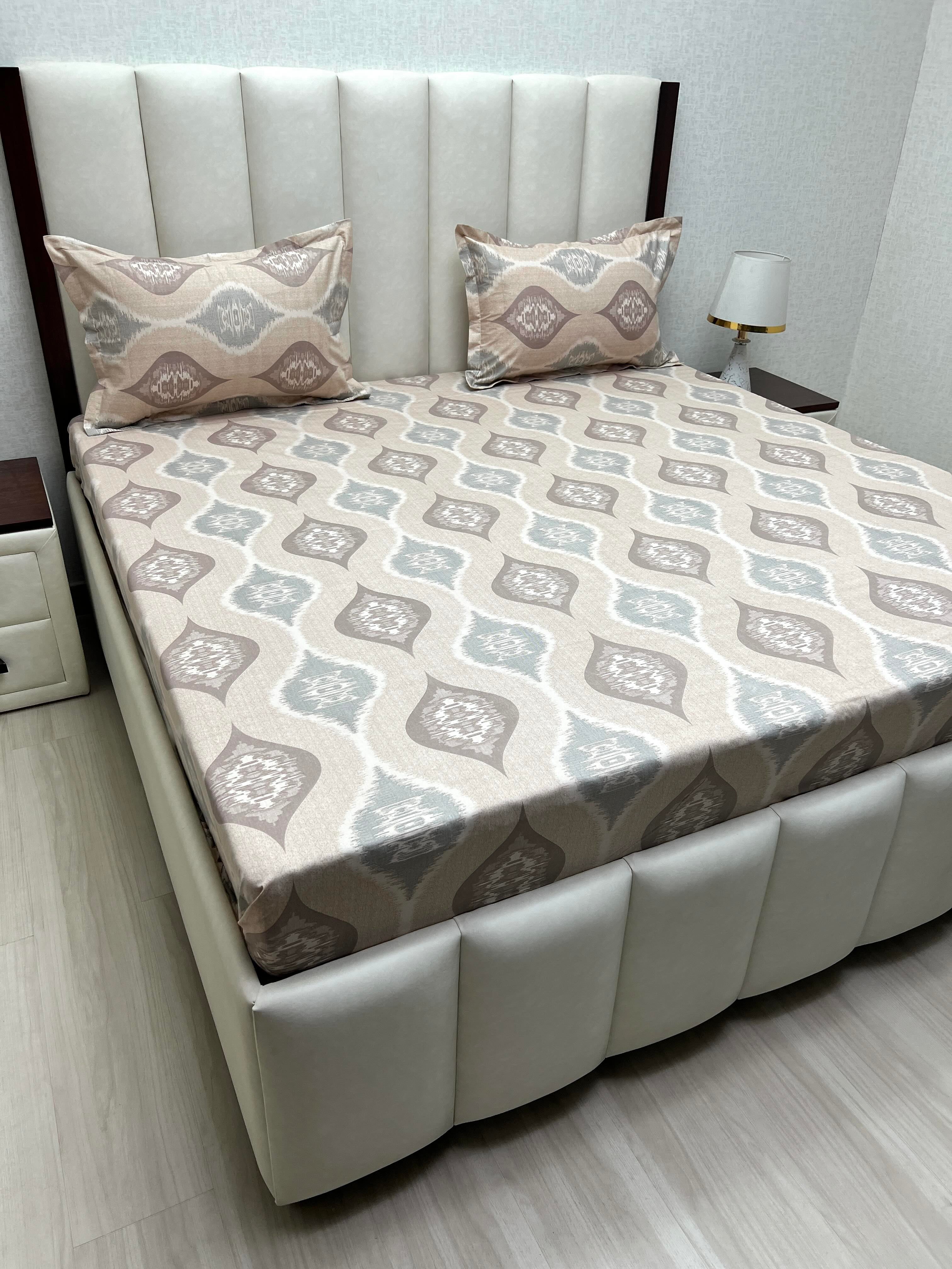 Pure Decor Pure Cotton Queen Size Double Bedsheet
