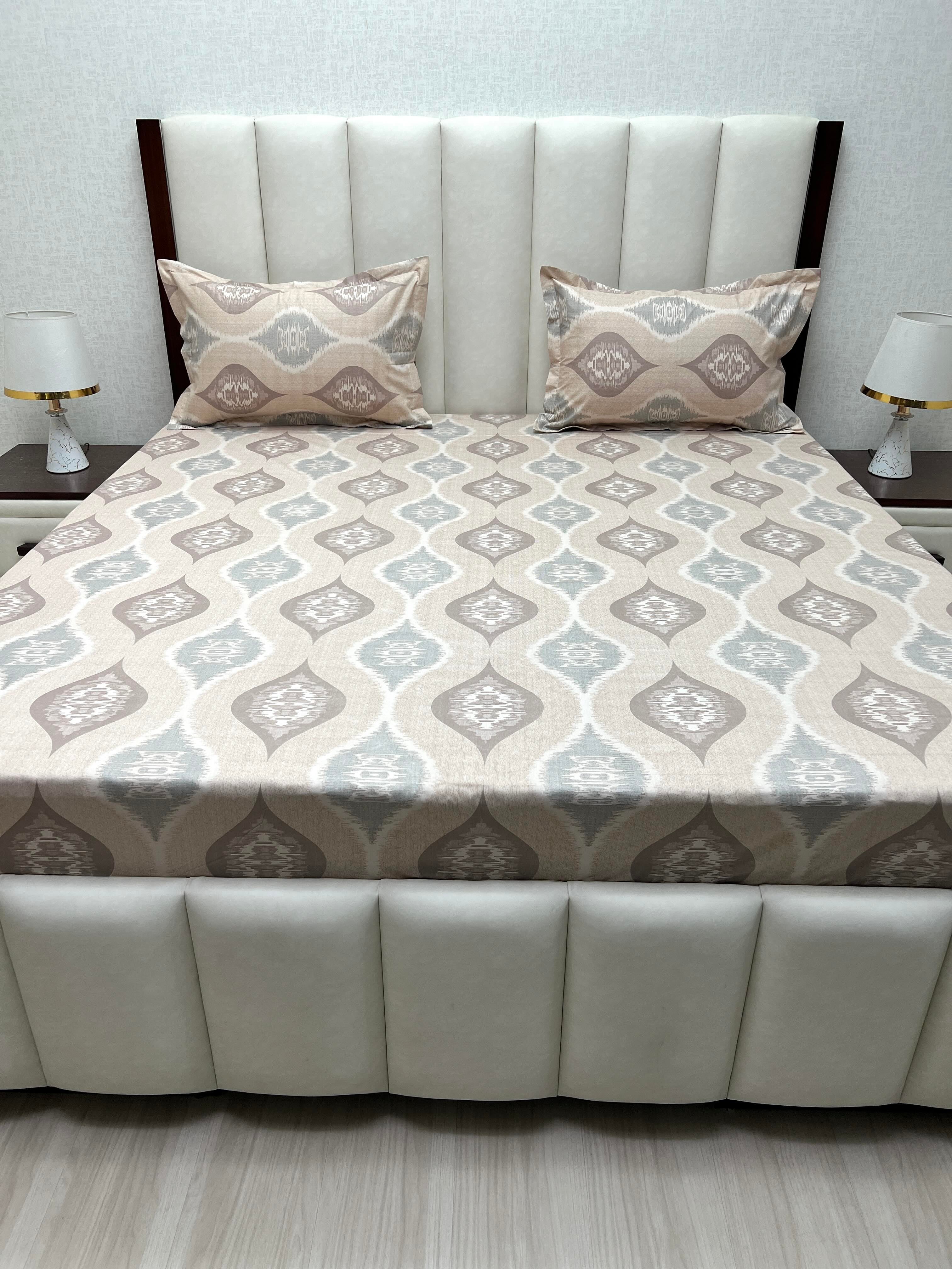 Pure Decor Pure Cotton Queen Size Double Bedsheet