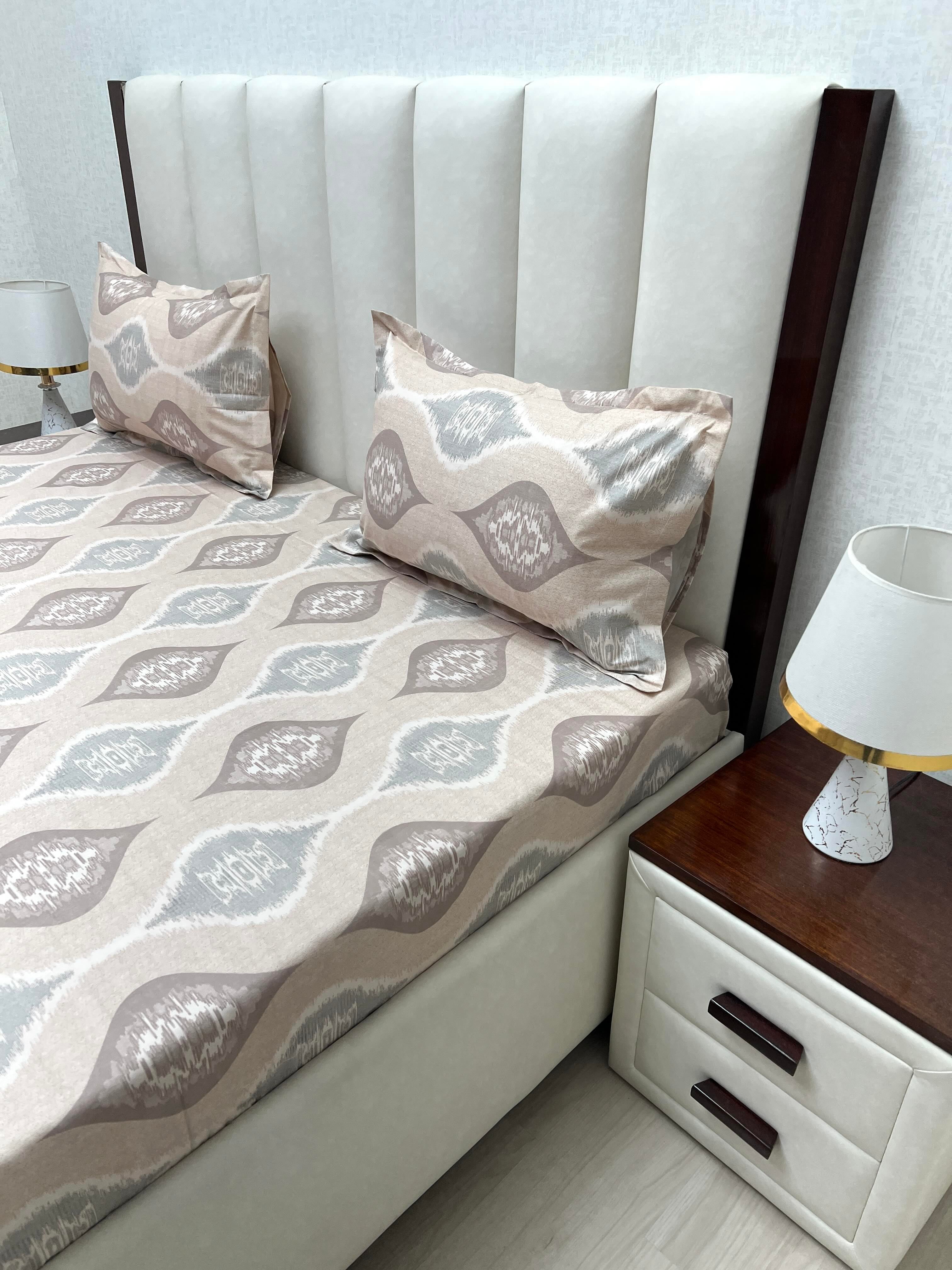 Pure Decor Pure Cotton Queen Size Double Bedsheet