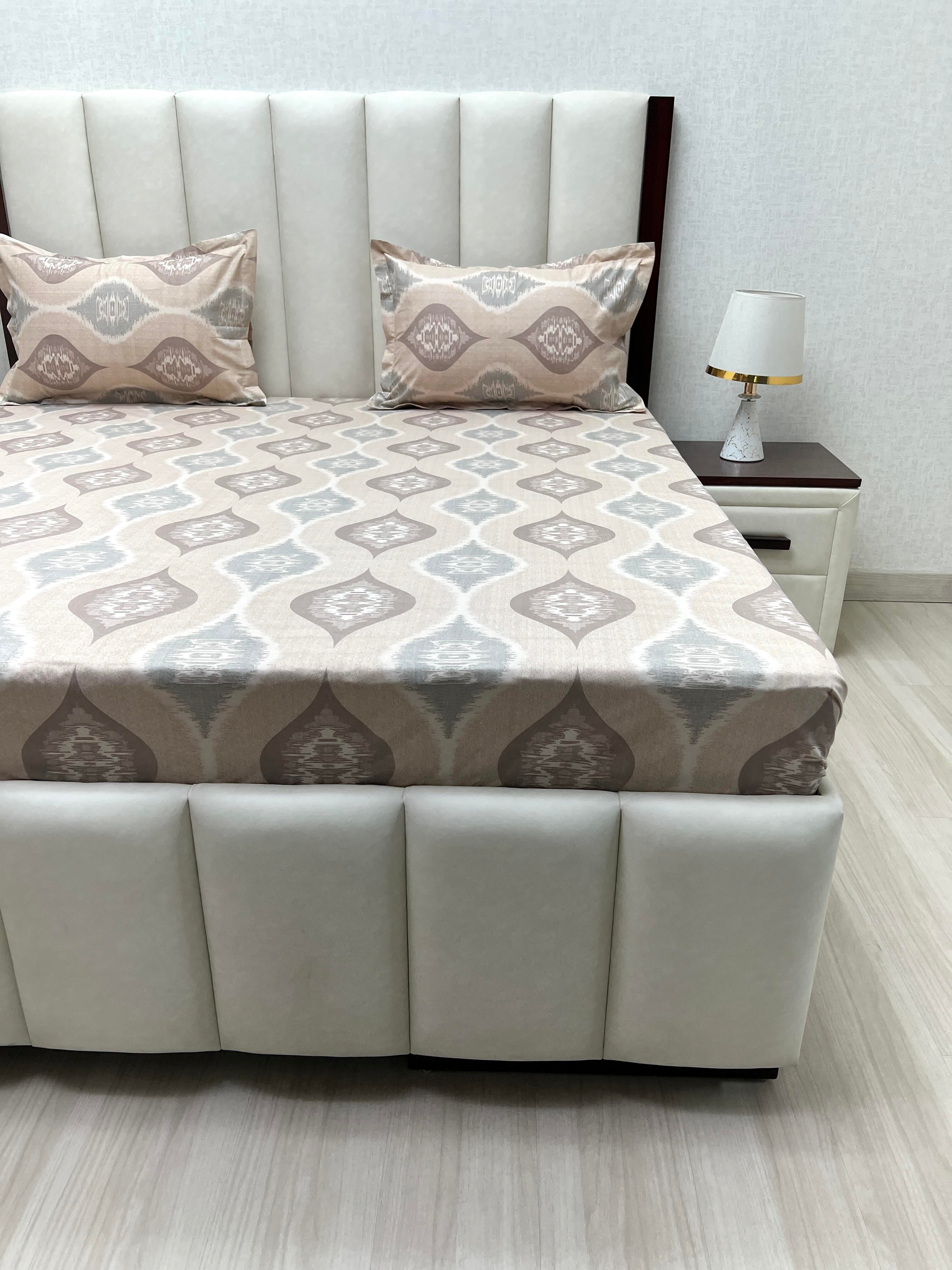 Pure Decor Pure Cotton Queen Size Double Bedsheet