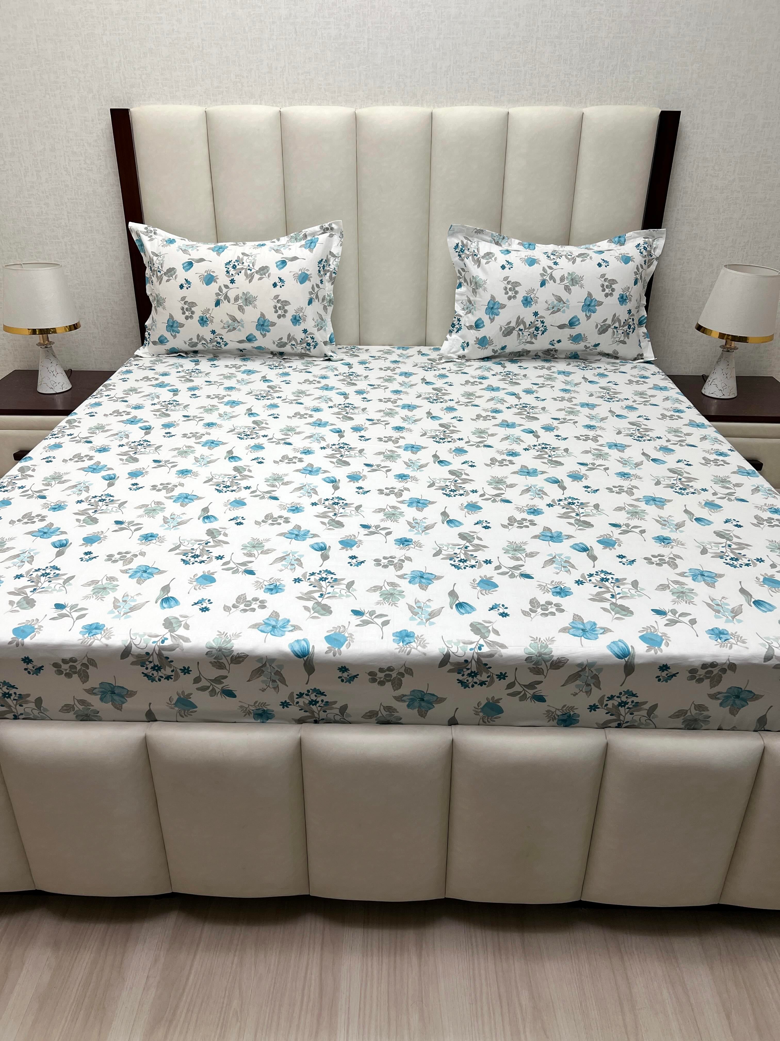 Pure Decor Pure Cotton Queen Size Double Bedsheet
