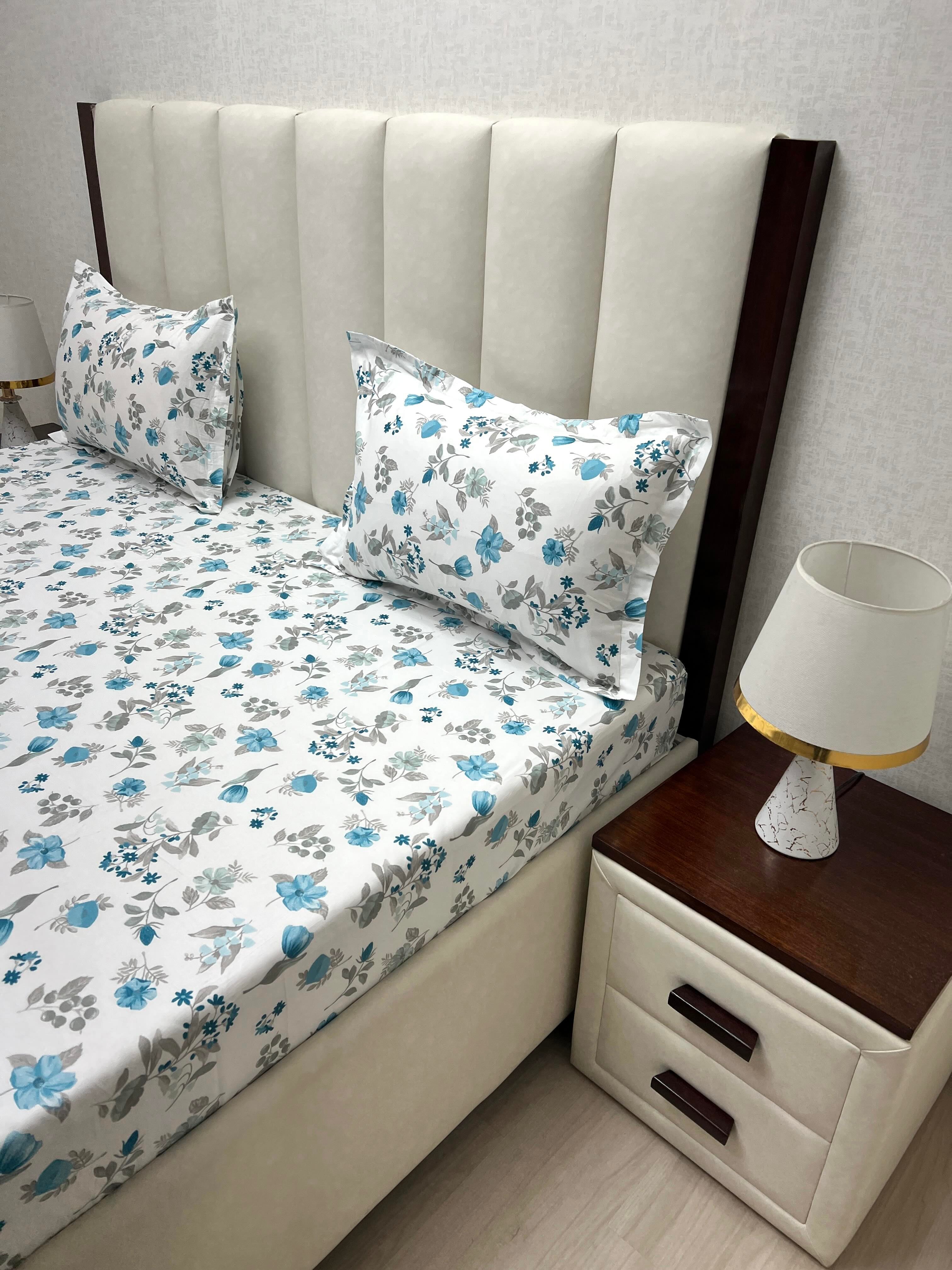 Pure Decor Pure Cotton Queen Size Double Bedsheet